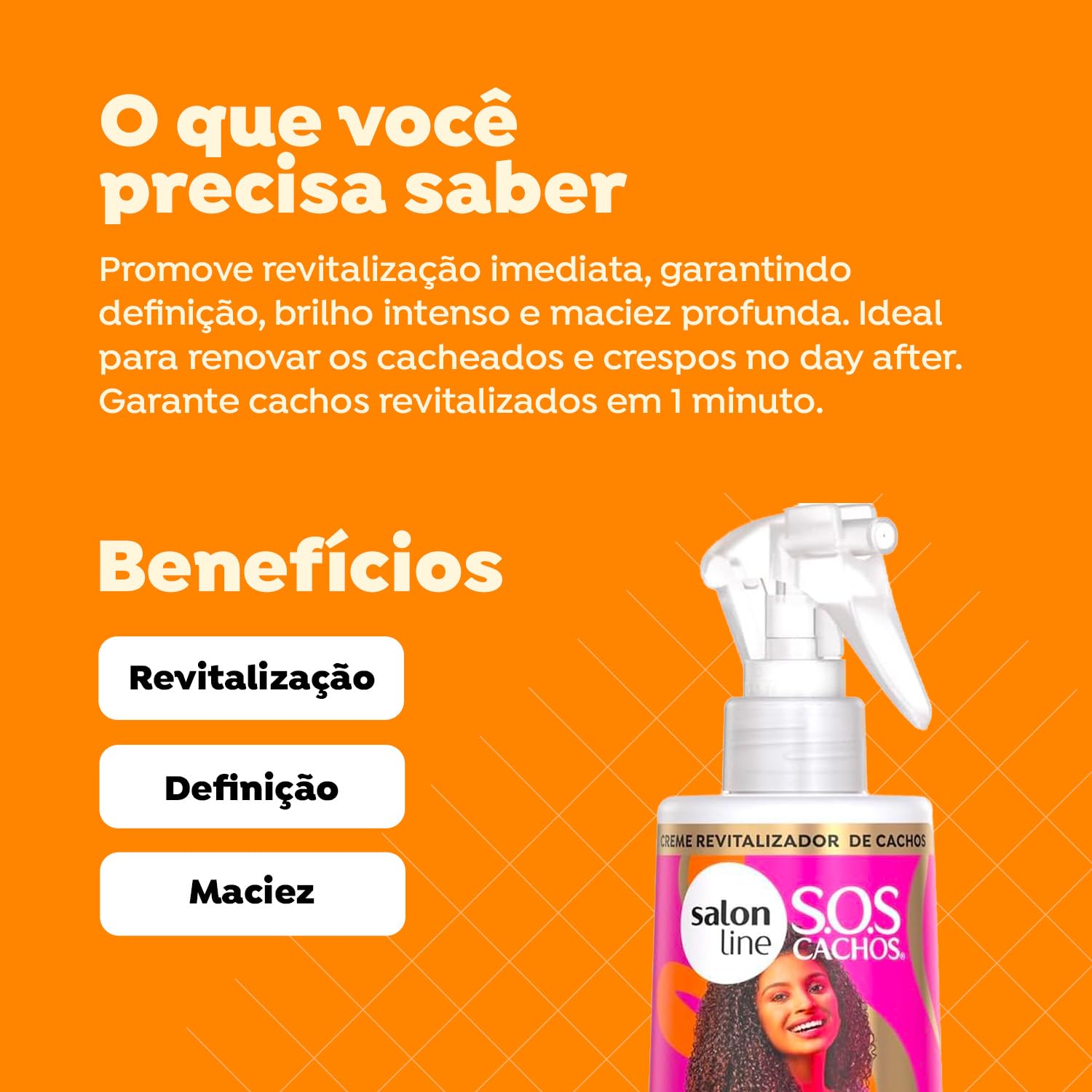 Salon Line - Linha SOS Cachos (De Repente Pronta) - Creme para Pentear Antiporosidade Fluido 300 Ml - (SOS Curls (Suddenly Ready