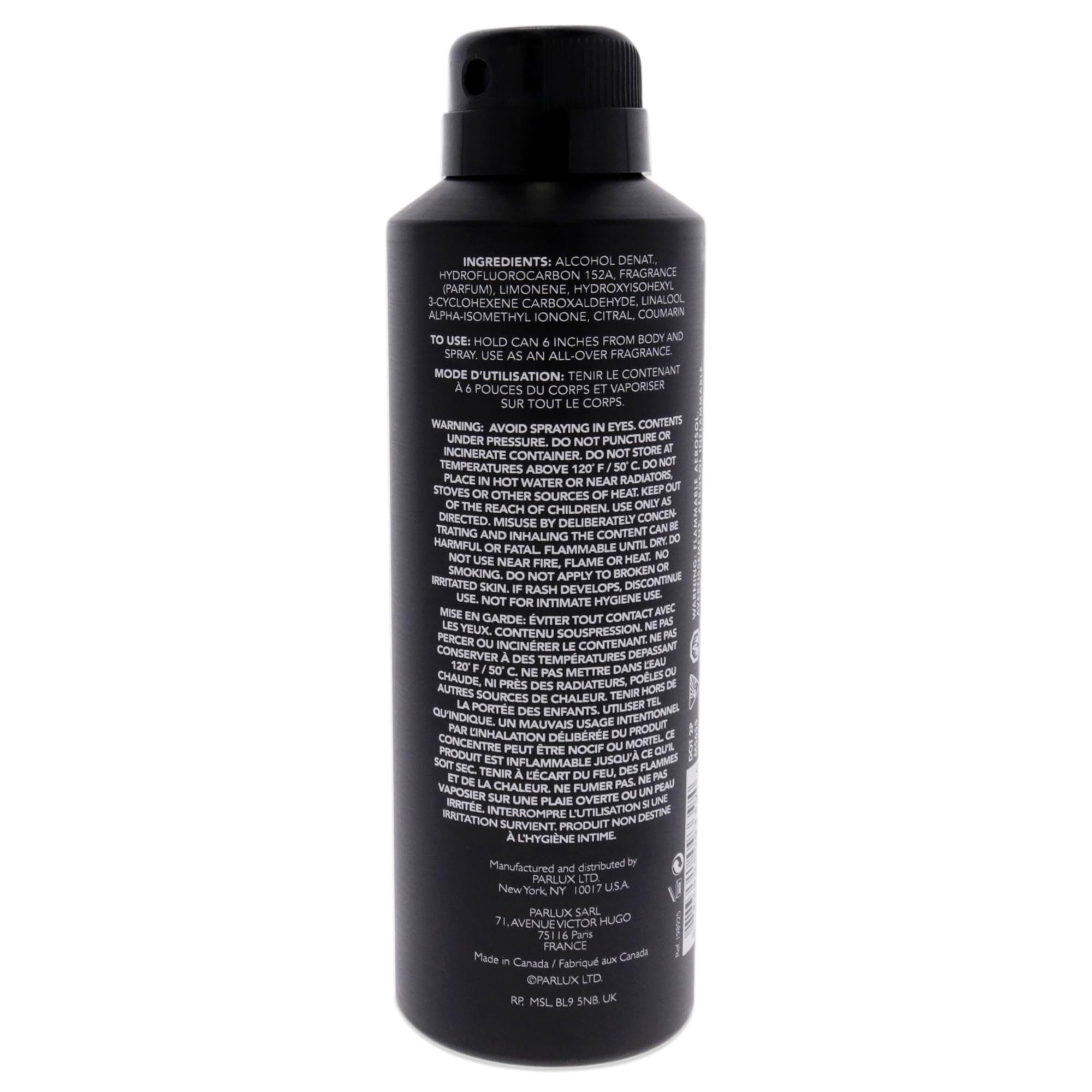 Kenneth Cole Vintage Black All Over Body Spray, 6 Oz