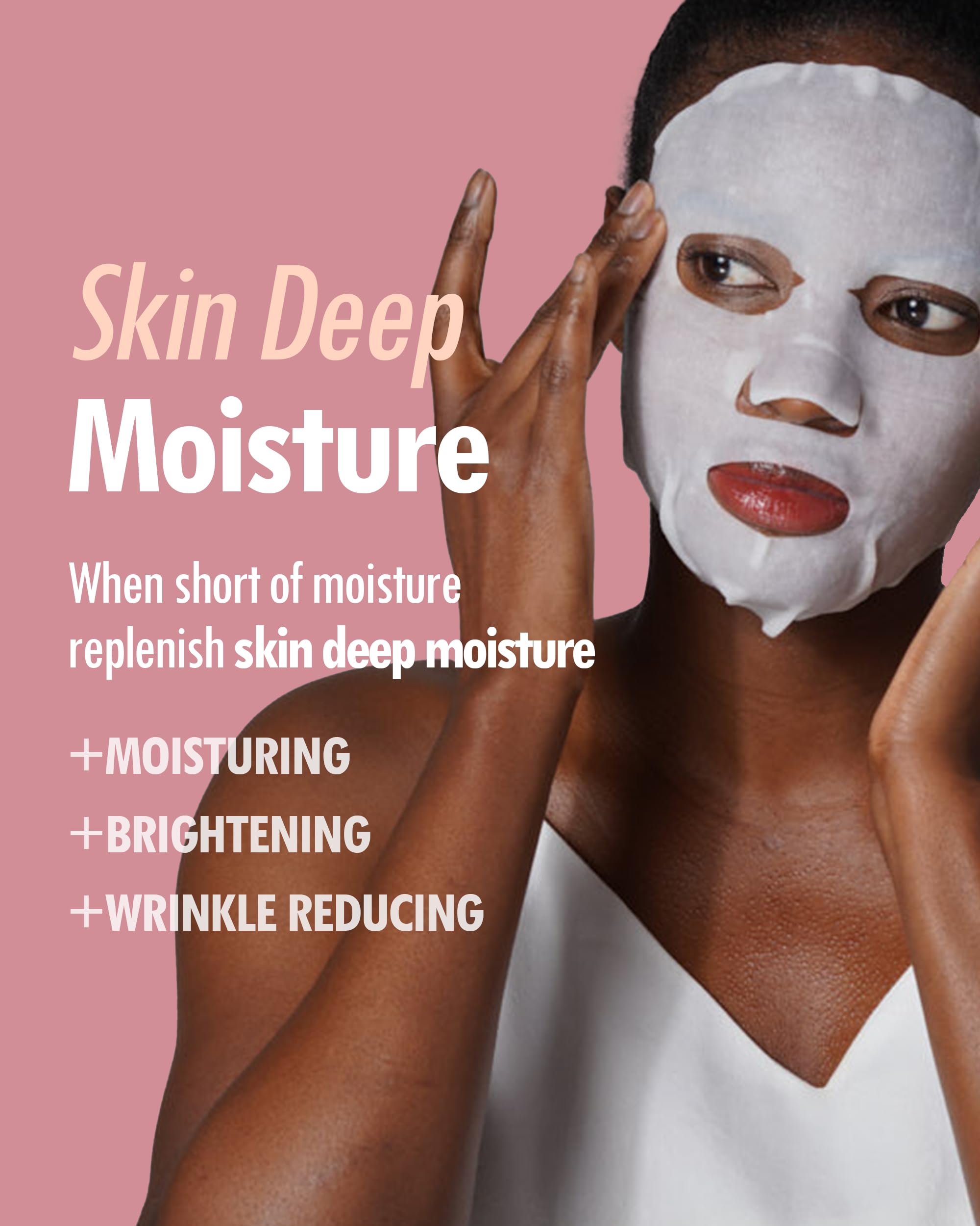 Kahi Wrinkle Bounce Water Full Perfecting Hydrating Face Mask Skin Care | Hyaluronic Acid Face Mask Korean Sheet Mask | Brighten
