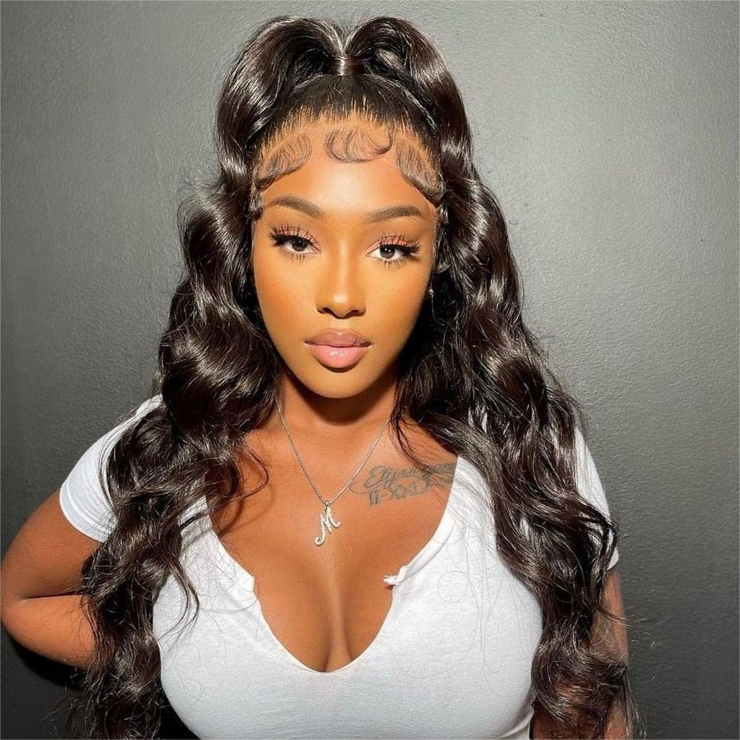BEEOS 13x6 Full Frontal SKINLIKE Real HD Lace Wig, 0.10mm Ultra-thin Invisible HD Lace 180% Density Pre-Plucked Bleached Small K