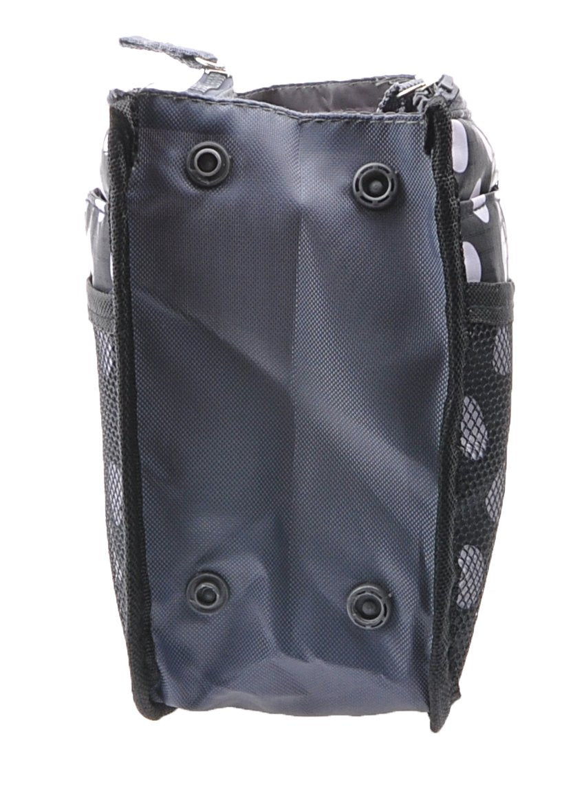 Vercord Purse Organizer Insert for Handbags Bag Organizers Inside Tote Pocketbook Women Nurse Nylon 13 Pockets Black Dots Large