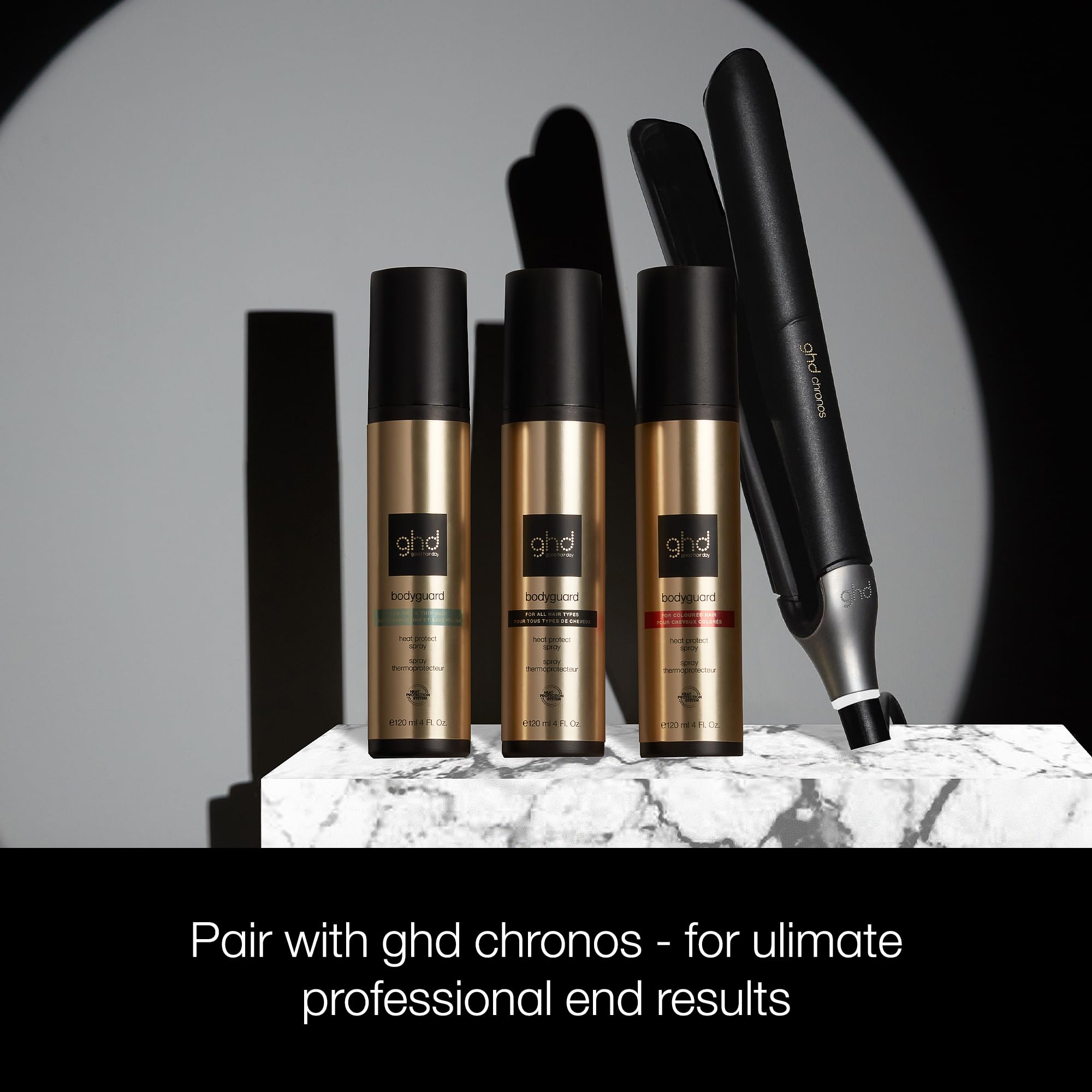 ghd Bodyguard Heat Protectant for Fine & Thin Hair - Heat Protect Hair Spray, Lightweight Formula for Healthier Looking & Feelin