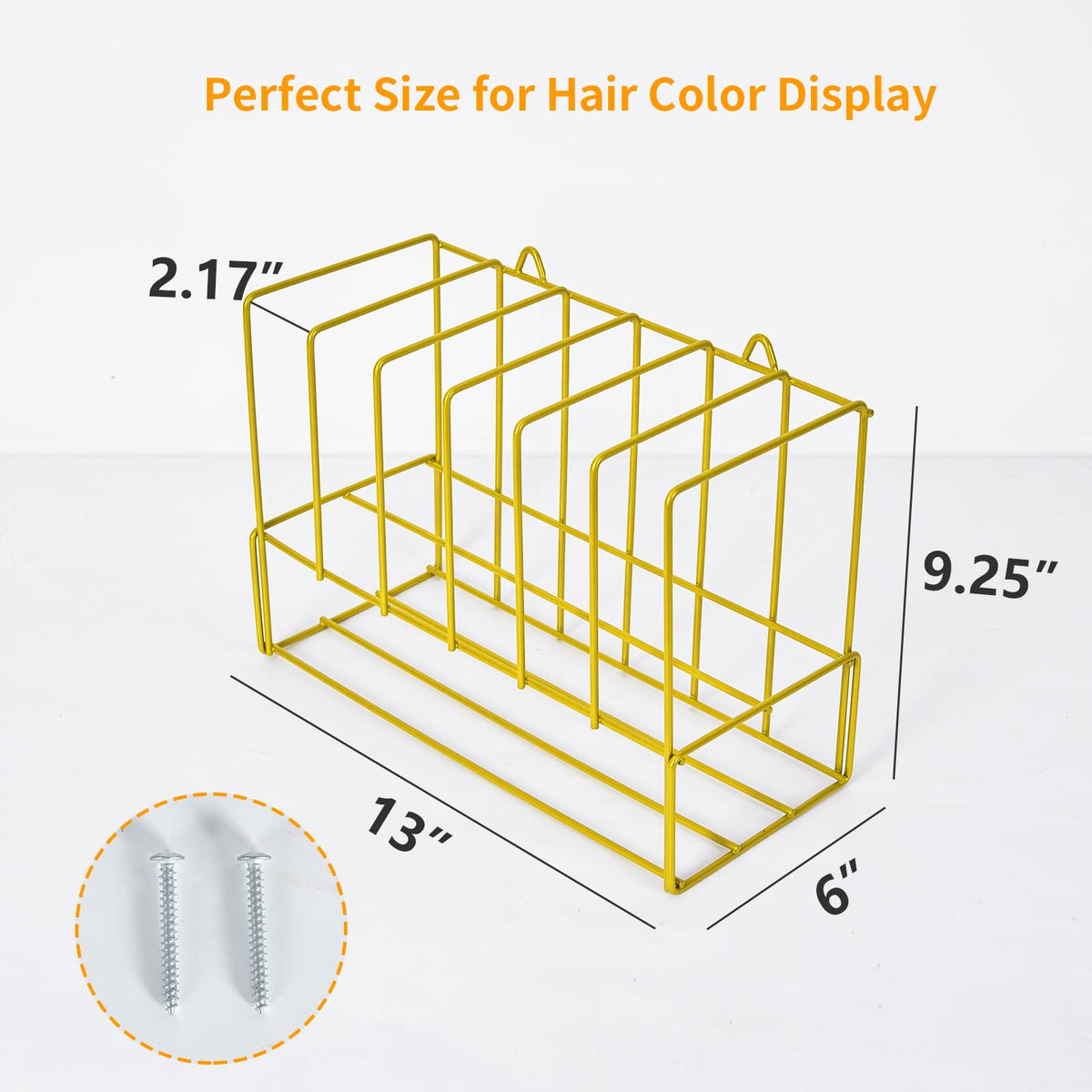 Hair Color Organizer Salon Storage Rack - 2 Pcs Metal Hair Color Tube ...