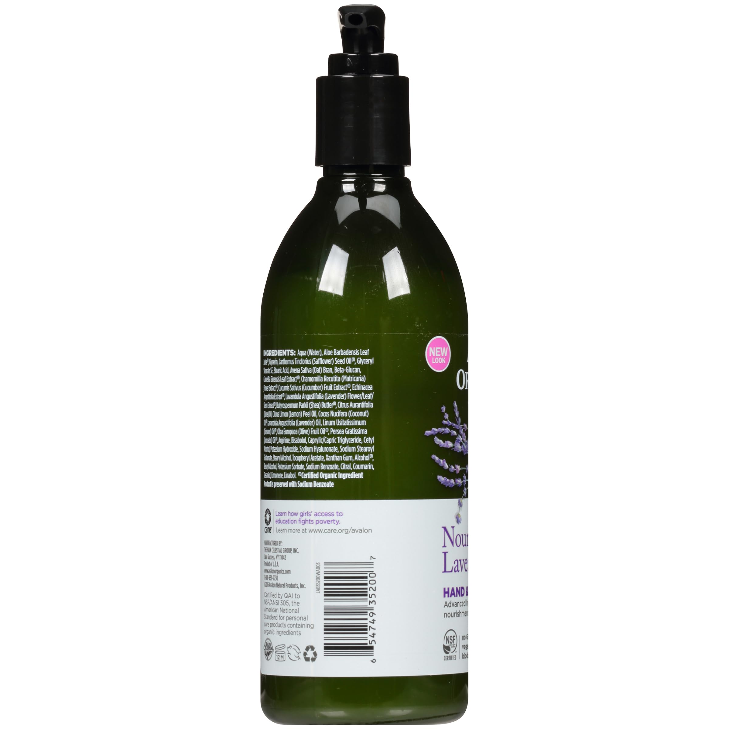 Avalon Organics Lavender Hand and Body Lotion, 12 Ounce (Pack of 4)
