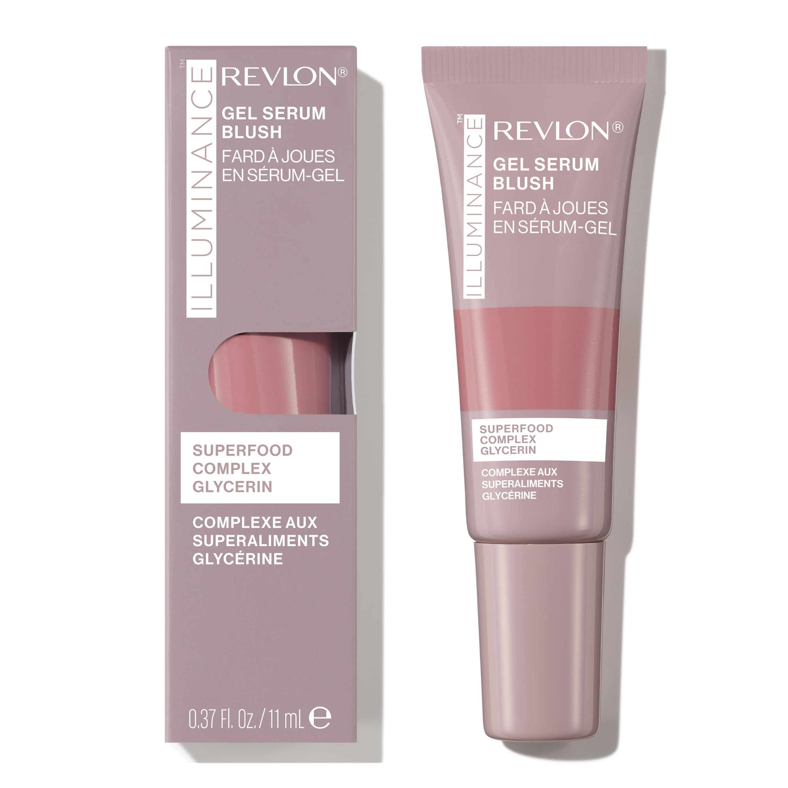 Revlon Illuminance Gel Serum Blush, Visibly Plump Cheeks, Dewy Finish And Hydrates All Day, 110 Enchanting Mauve, 0.37 Fl Oz.