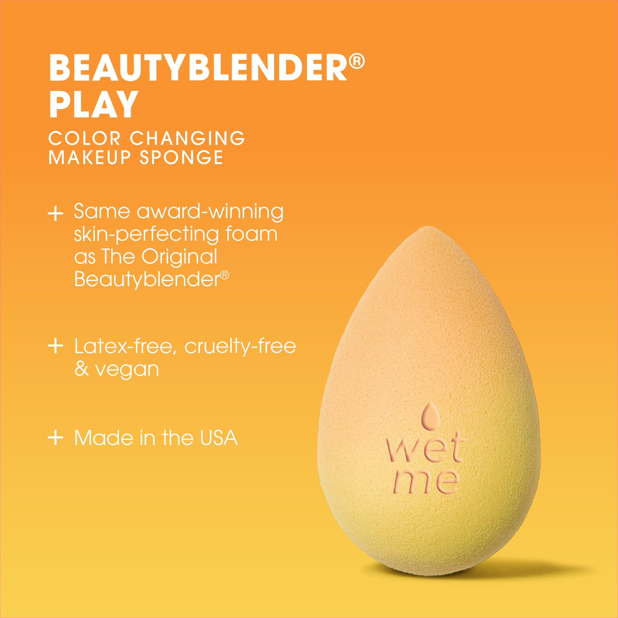 Beautyblender | Beam Color Changing Beauty Blender Makeup Sponge, Super-Soft Foam Easily Blends Foundations & Creams, Made In Us