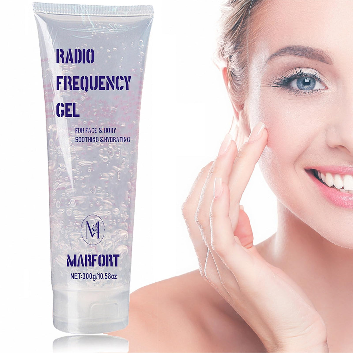 Marfort Cooling & Lubrication Gel Combination with Laser Hair Removal Device and Radio Frequency RF Beauty Facial Machine or mic