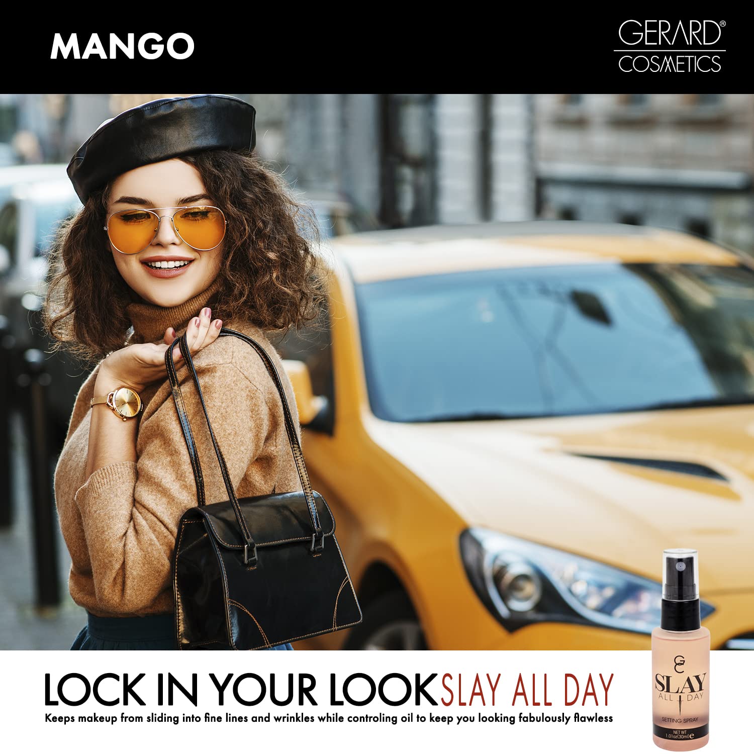 Gerard Cosmetics Makeup Setting Spray Mini (Mango) | Slay All Day Scented Makeup Finishing Spray | Oil Control, Matte Finish, Cr