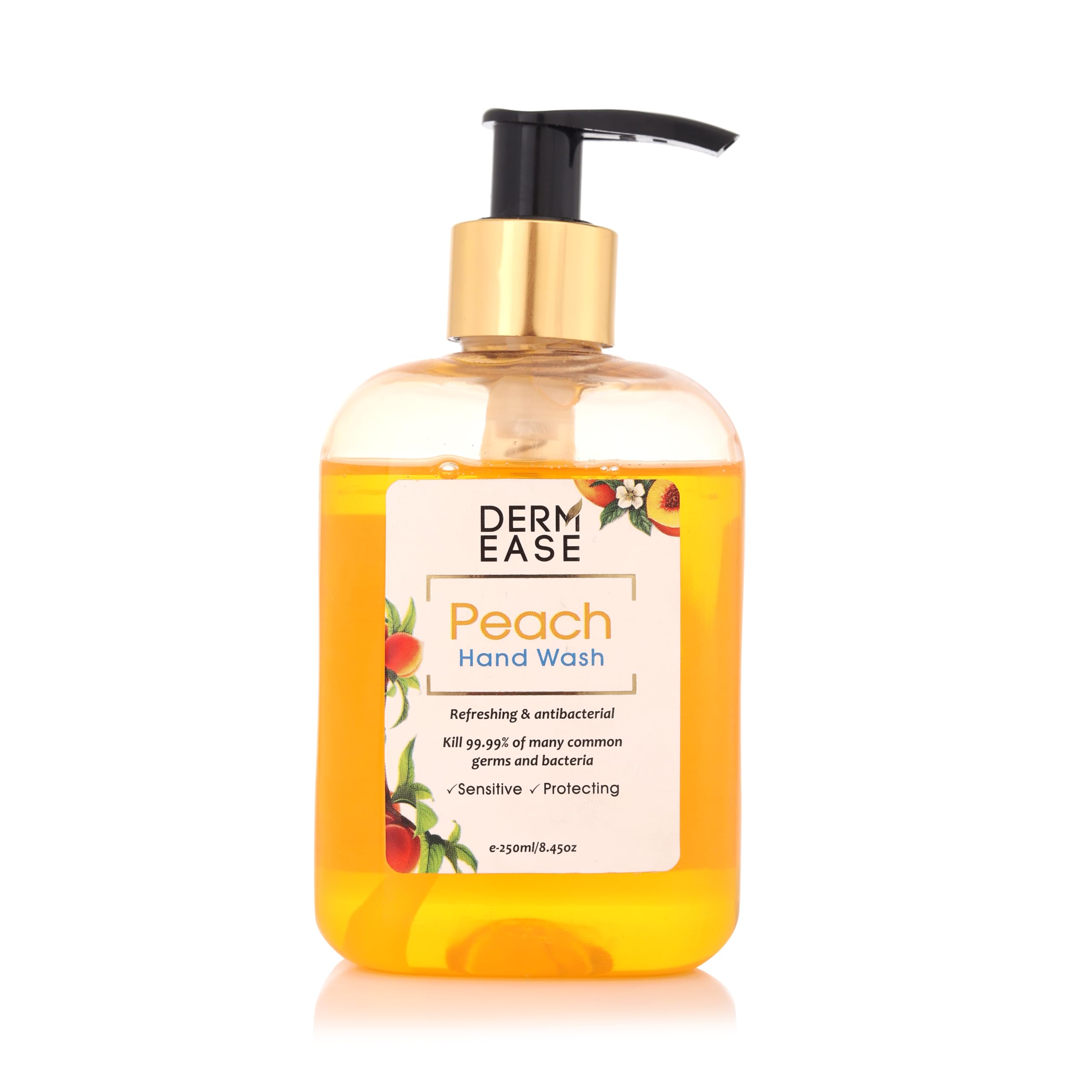 Derm Ease Hand Wash Enriched With Aloevera (100% Paraben Free) With Goodness Of Peach (250Ml)