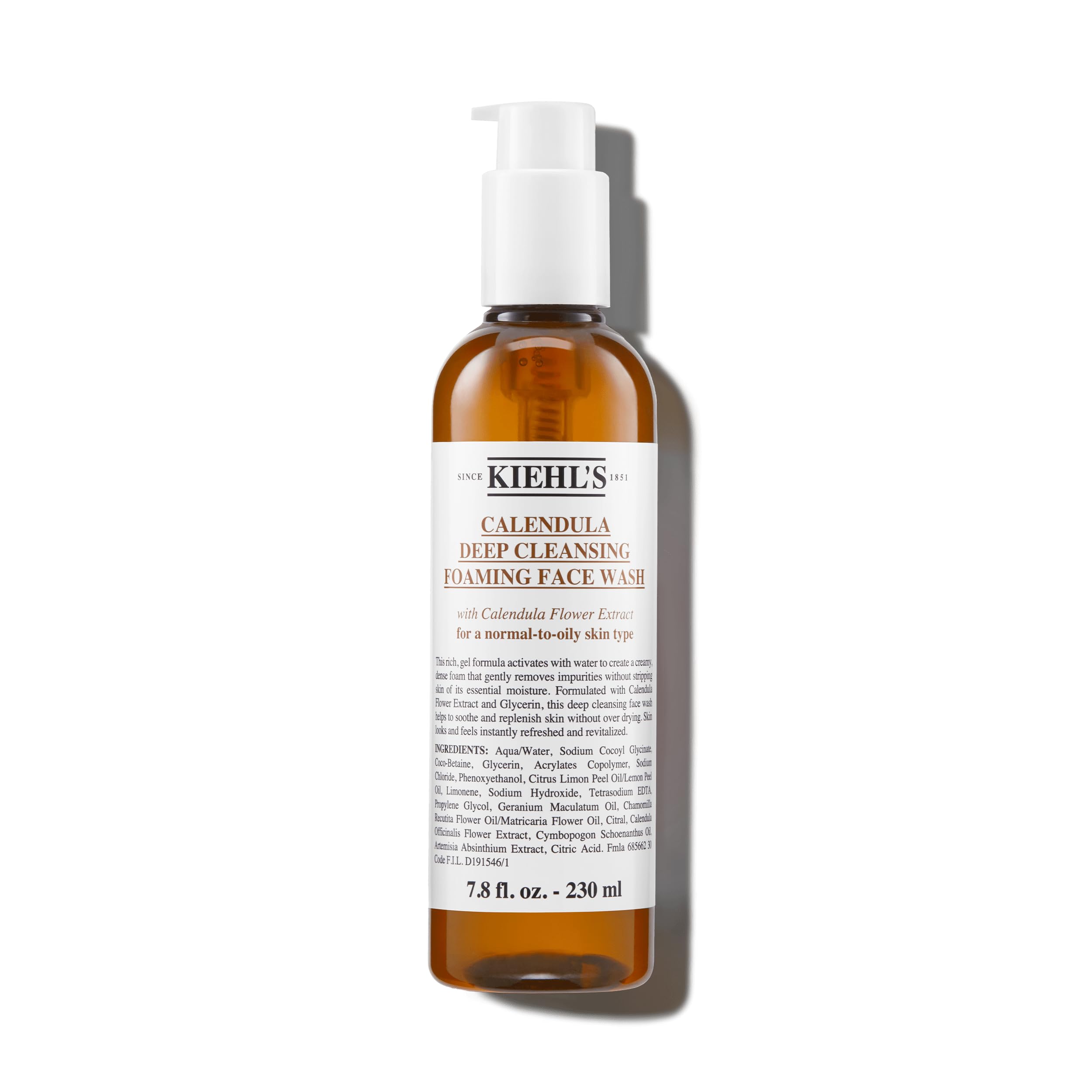 Calendula Deep Cleansing Foaming Face Wash by Kiehls for Unisex - 7.8 oz Cleanser