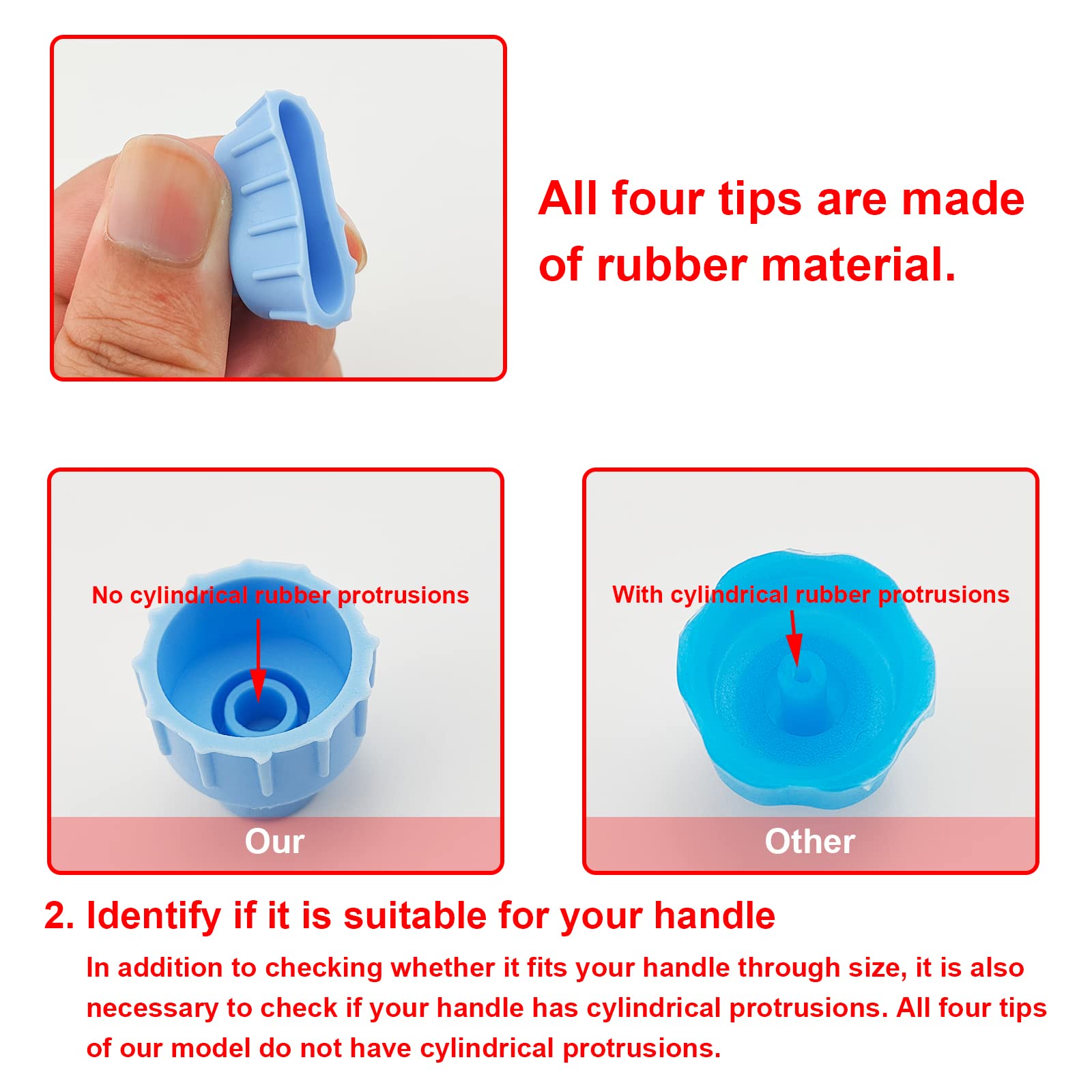 Face Care Skin Beauty Set Spare Parts Water Scrub Silicone Tips (12 Pcs Small And Large Vortex)