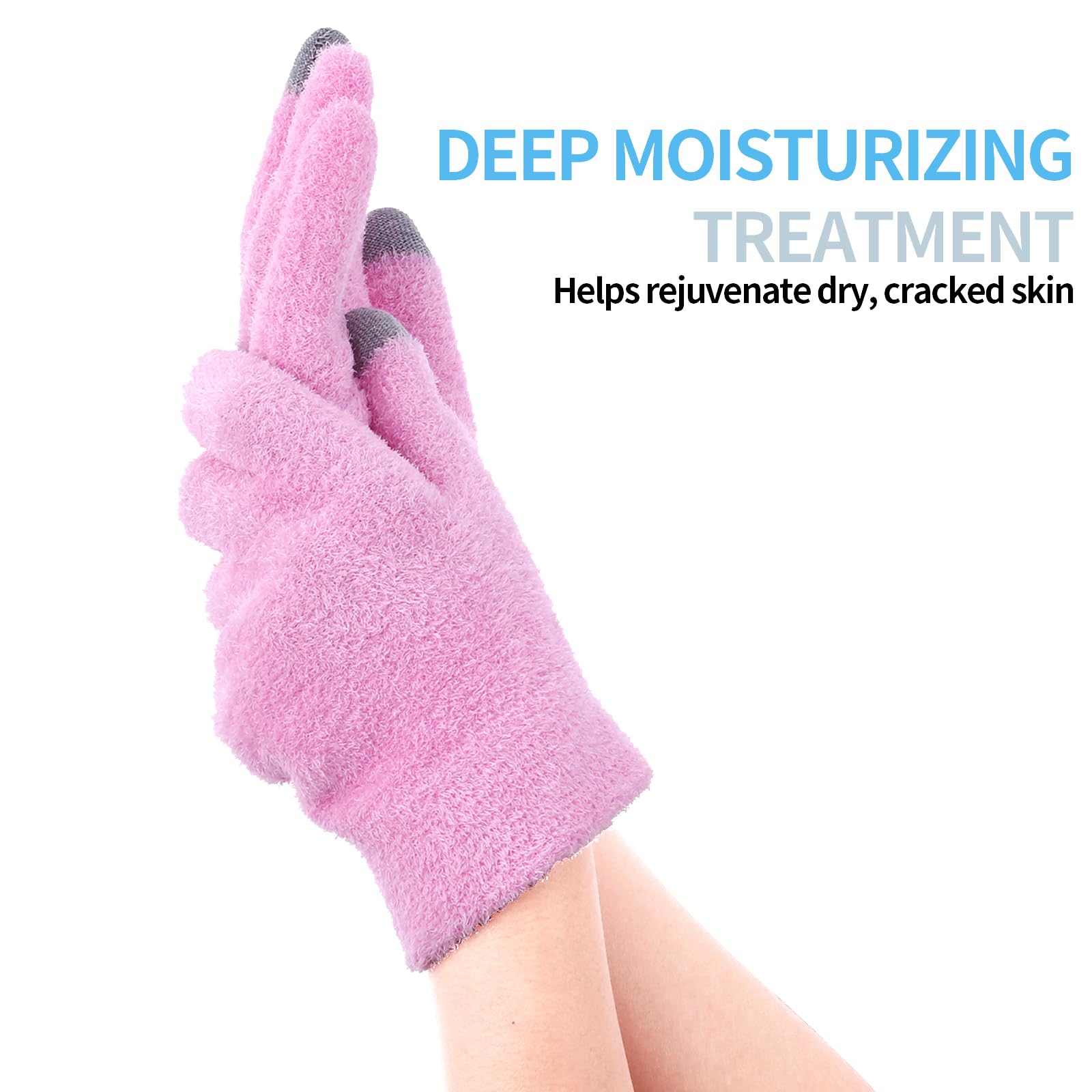 Moisturizing Gloves For Dry Hands Cotton Gloves For Eczema With Good Lining Touchscreen Fingertips Overnight Spa Gloves For Wome