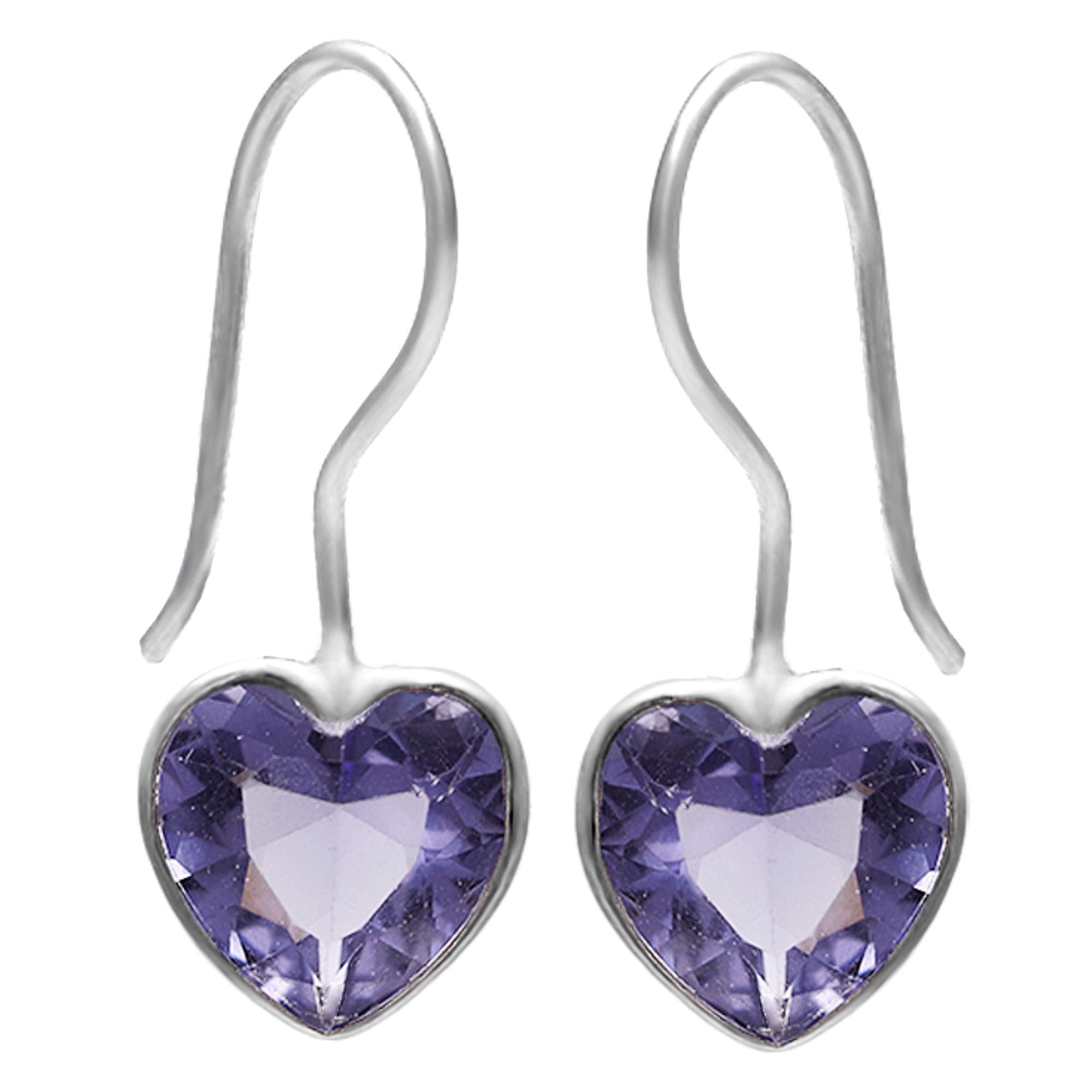 GIVA 925 Silver Ornate Purple Heart Earrings|Gifts For Girlfriend,Rakhi Rakshabandhan Gift For Sister Bhabhi,Gifts For Women & G