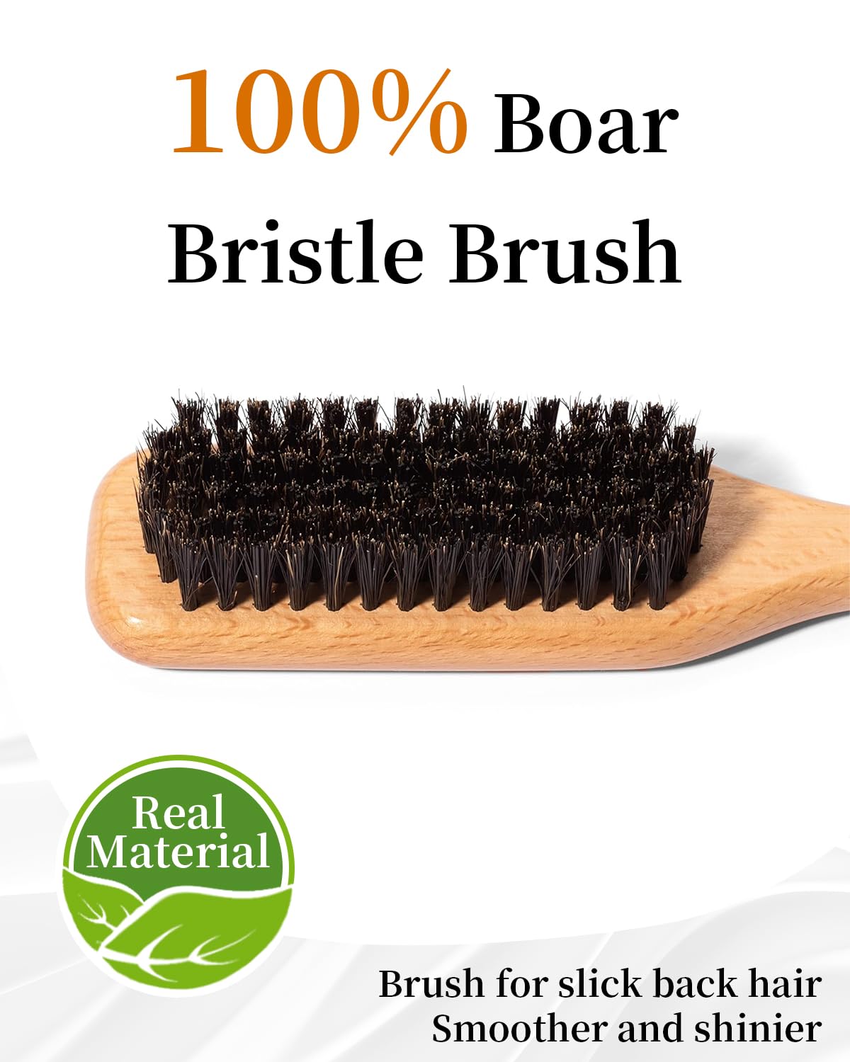 Samnyte Bristle Hair Brush Hair Wax Stick, Warm