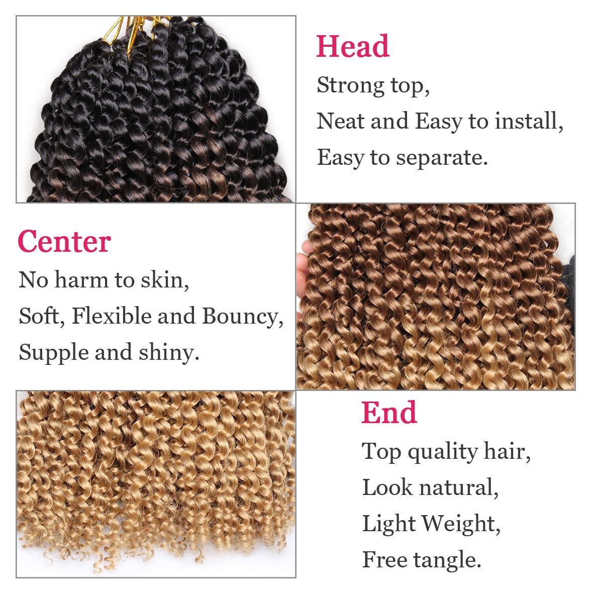 Leeven 18 Inch 3 Tones Water Wave Crochet Braids Hair For Butterfly Locs Passion Twist Crochet Hair Ombre Brown Passion Twists B