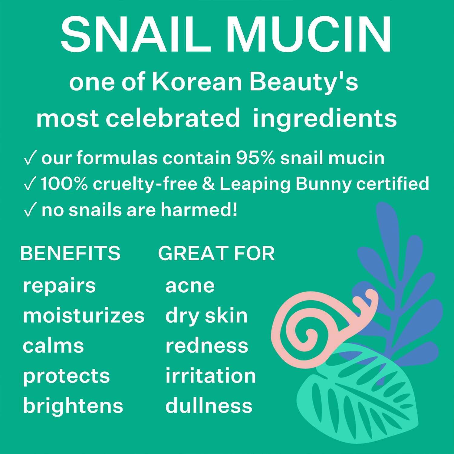 Peach Slices  Snail Rescue Intensive Treatment Wash-Off Face Mask  95% Snail Mucin  For Dark Spots & Blemishes  Refreshing & Cal