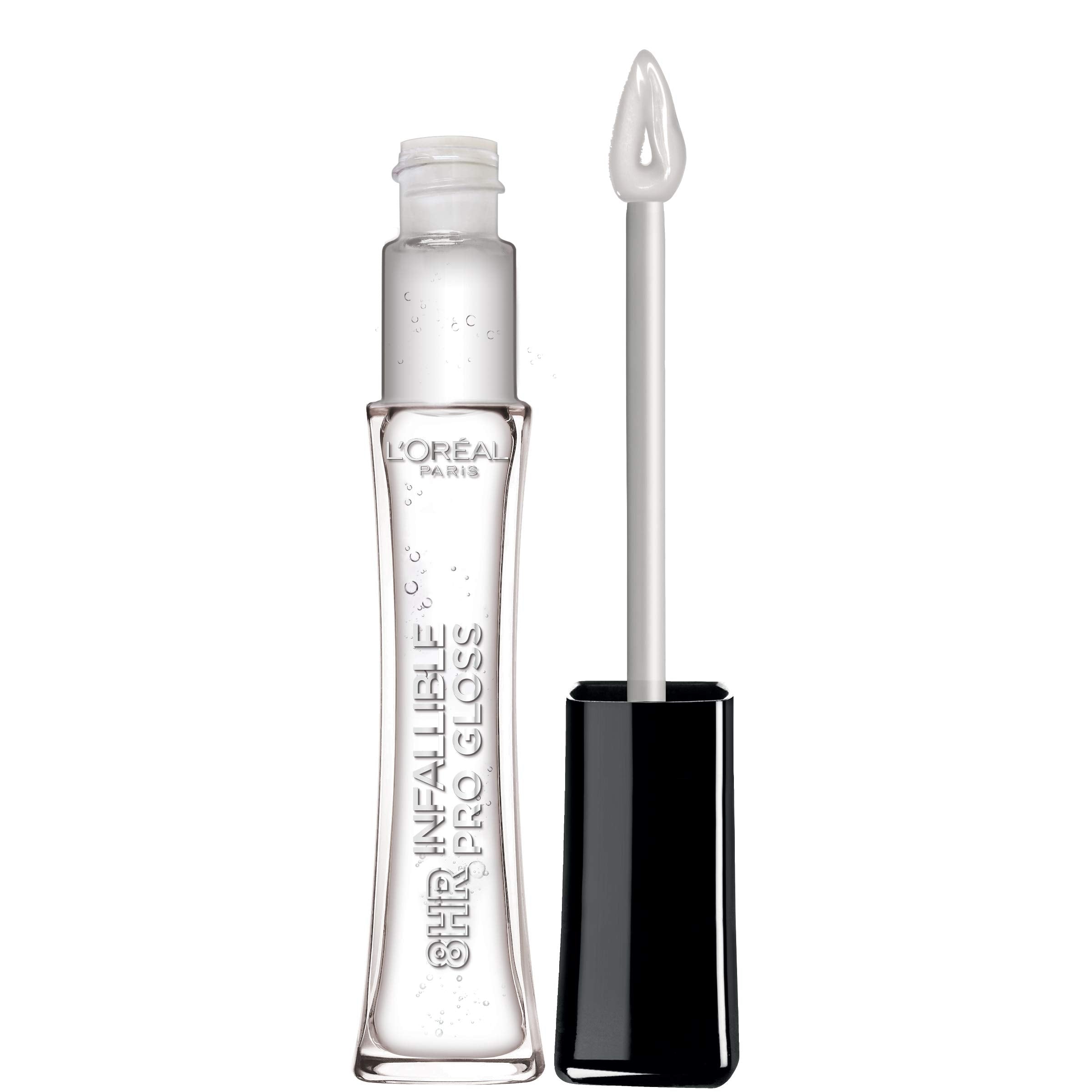 LOreal Paris Makeup Infallible 8 Hour Hydrating Lip Gloss, Crystal Glass, 0.21 Fl Oz