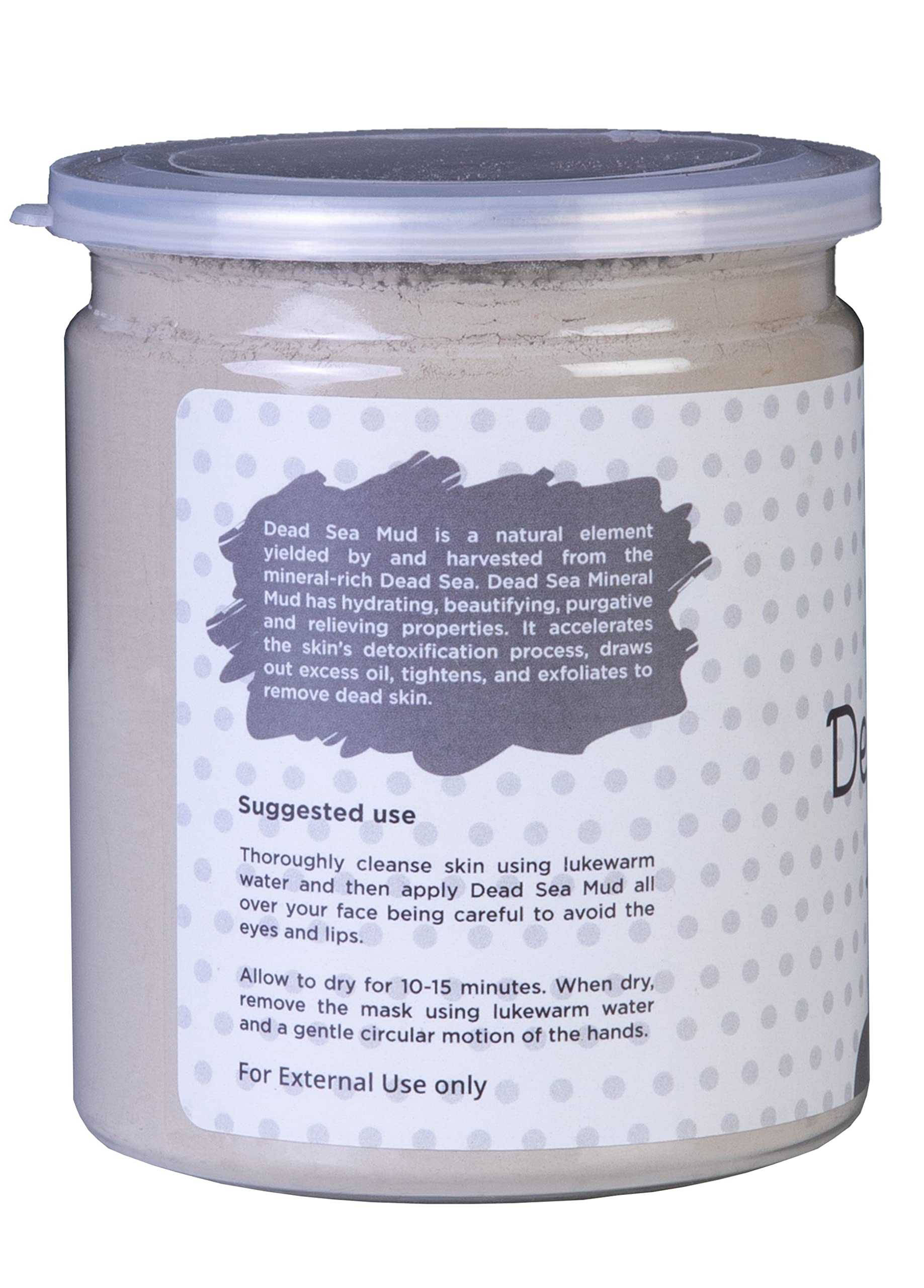 Dead Sea Mud Powder | 1 Lb | Detoxifies and Exfoliates The Skin | 100% Natural Mud Face Mask | Clears Acne, Dark Spots & Anti-Ag