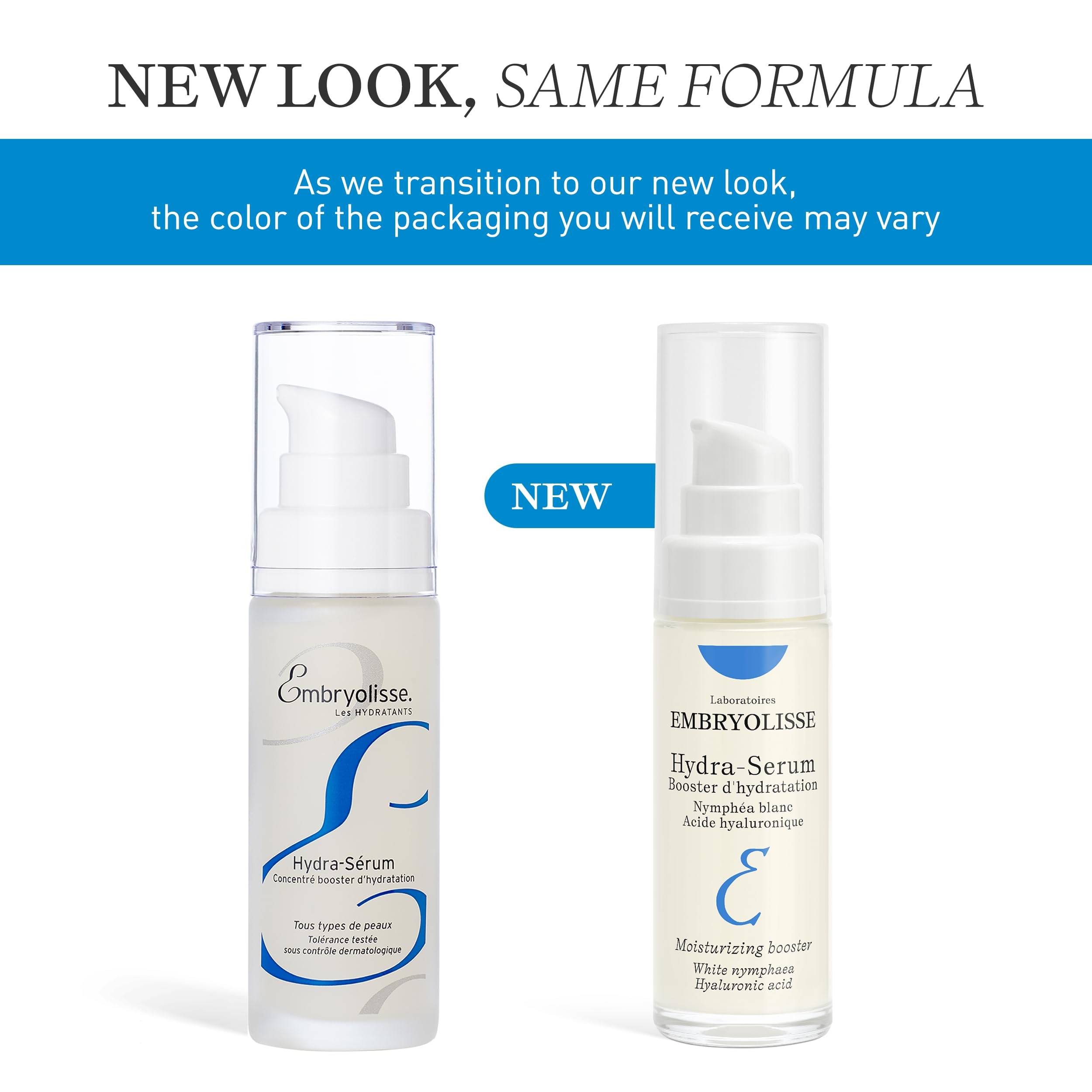 Embryolisse Hydra-Serum, Ultra-Hydrating Lightweight Hyaluronic Acid Facial Serum With White Water Lily, For Oily To Combination