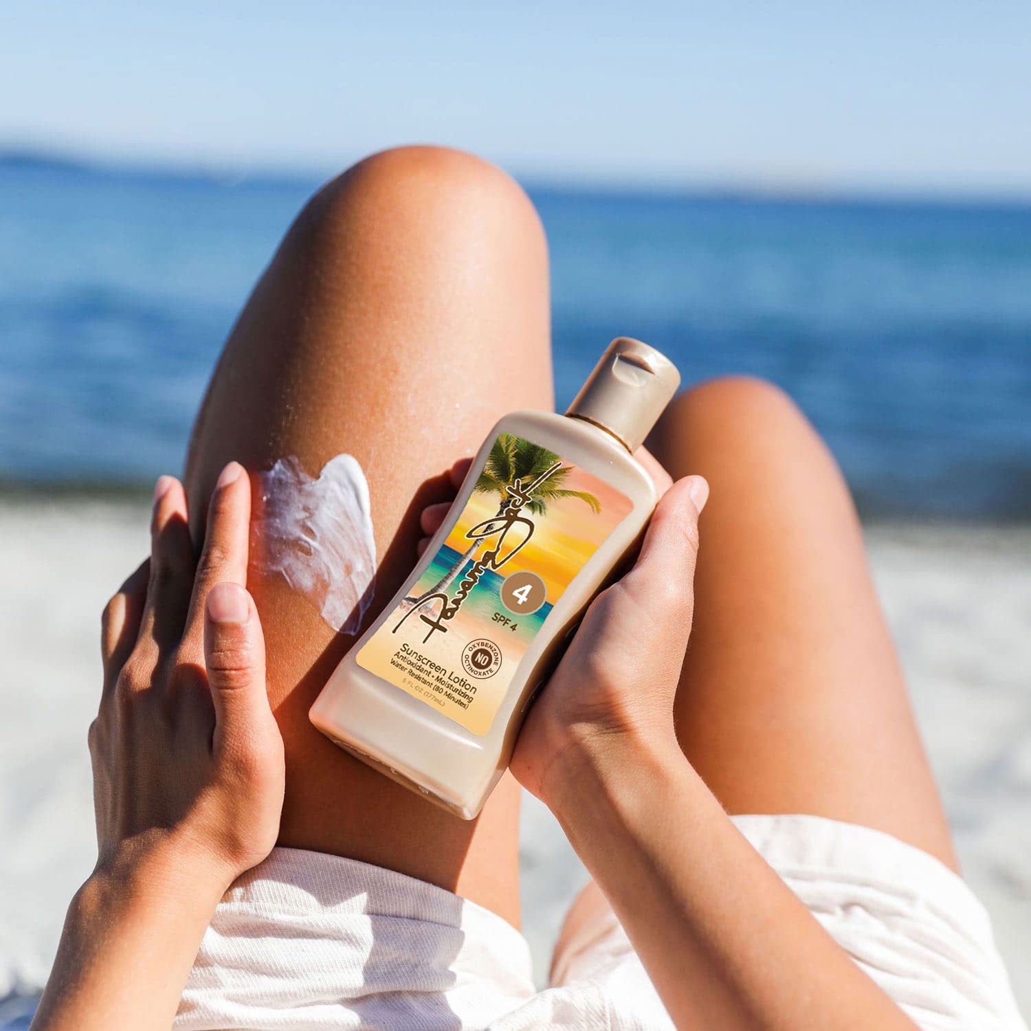 Panama Jack Sunscreen Tanning Lotion - Spf 4, Paba, Paraben, Gluten & Cruelty Free, Antioxidant Moisturizing Formula, 6 Fl Oz (P
