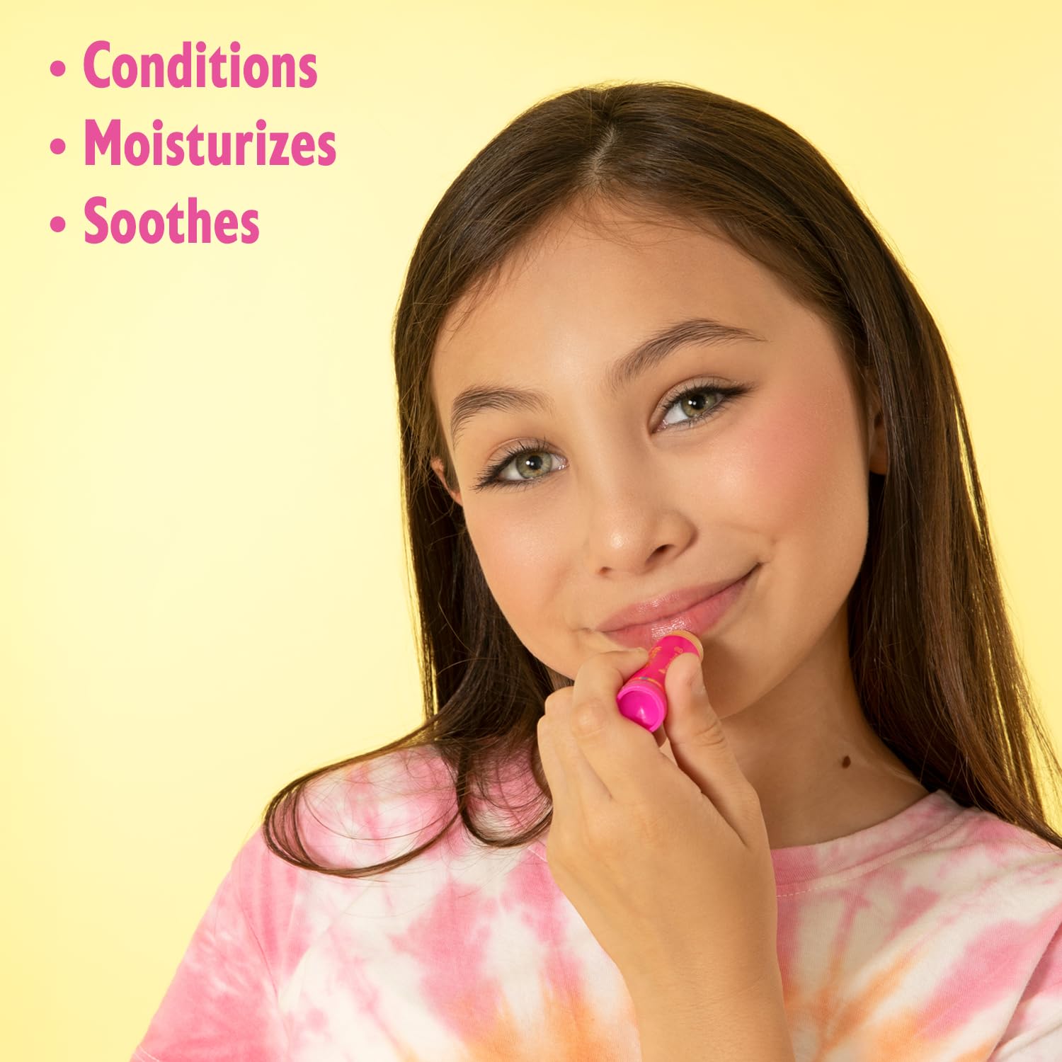 Lip Smacker Lippy Pals Unicorn, Flavored Moisturizing & Smoothing Soft Shine Lip Balm, Hydrating & Protecting Fun Tasty Flavors,