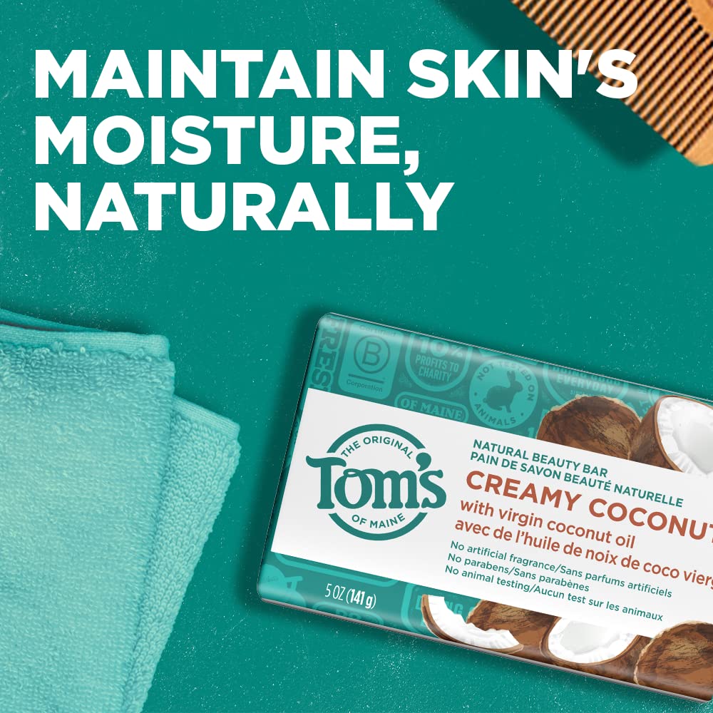 Tom'S Of Maine Natural Beauty Bar Soap With Virgin Oil, Coconut, 5 Ounce