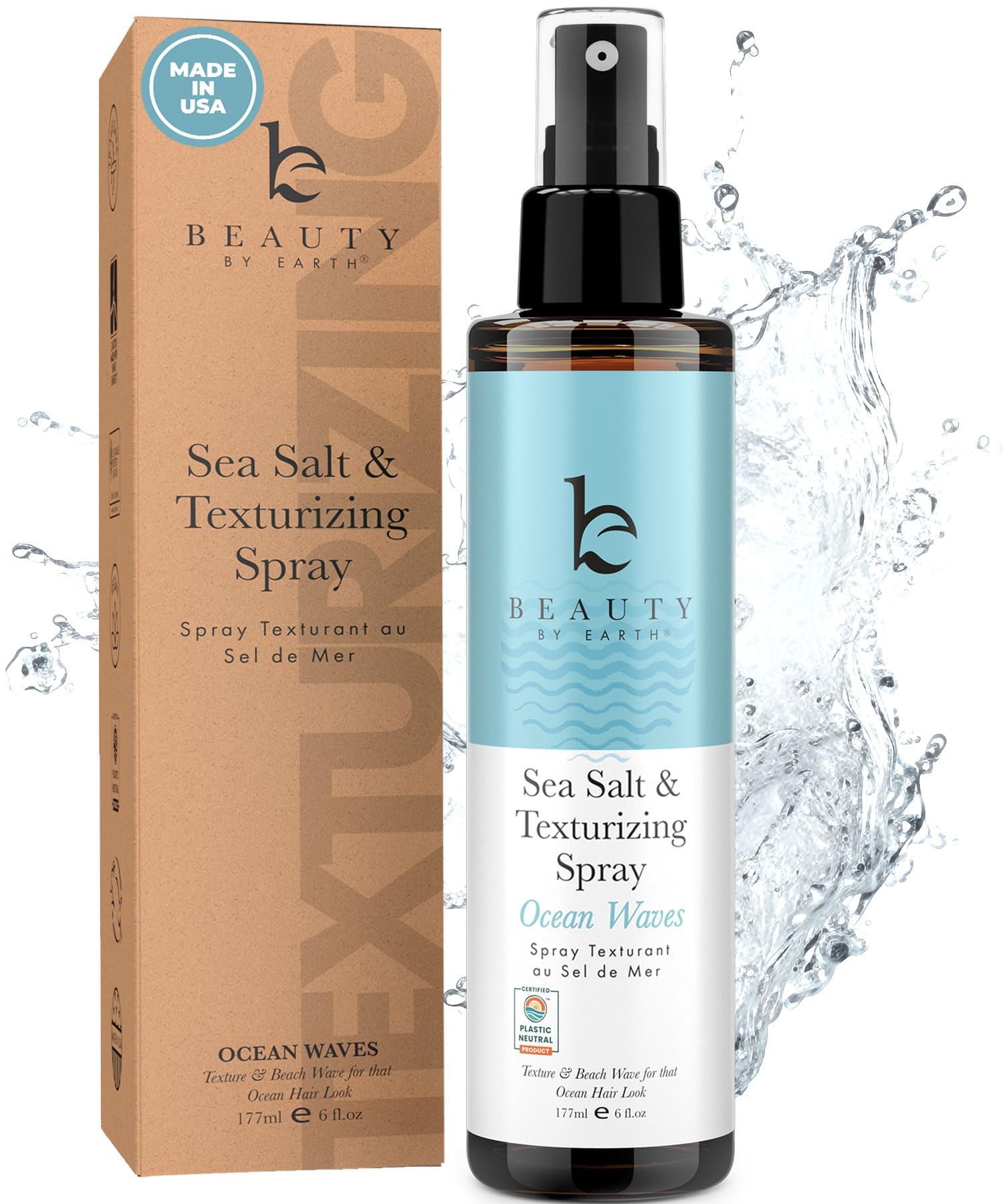 Sea Salt Spray For Hair Men & Women - Dry Texture Spray For Hair, Hair Texturizer Wavy Hair Products, Texturizing Spray & Volumi