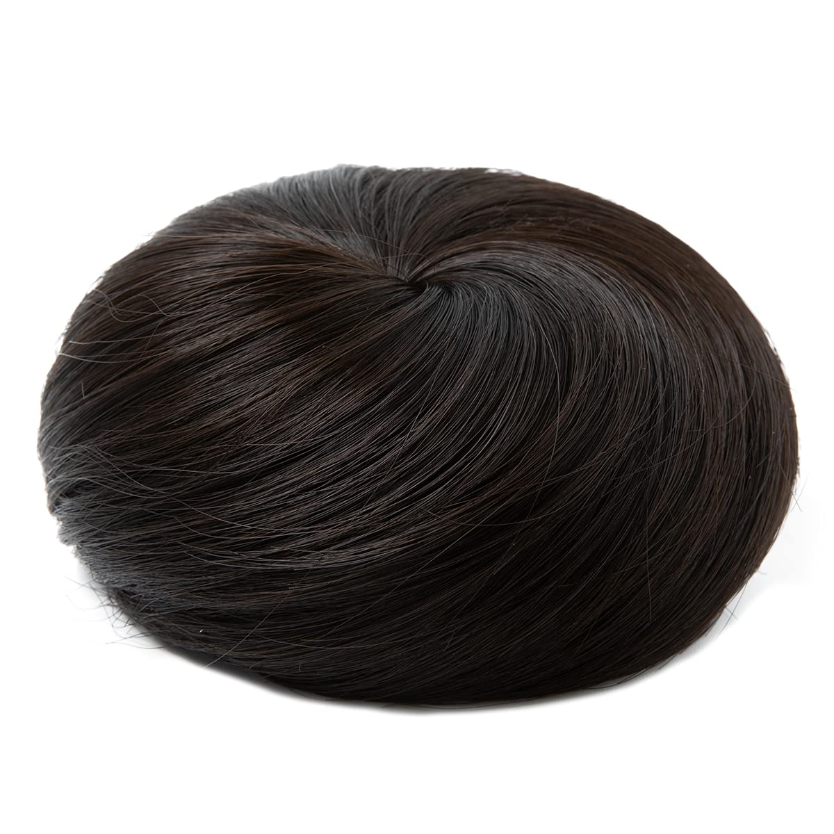 Sarla Black Brown Hair Bun Extension Updo Drawstring Ballet Buns Hair Pieces For Women Girls Lady Synthetic Donut Chignon