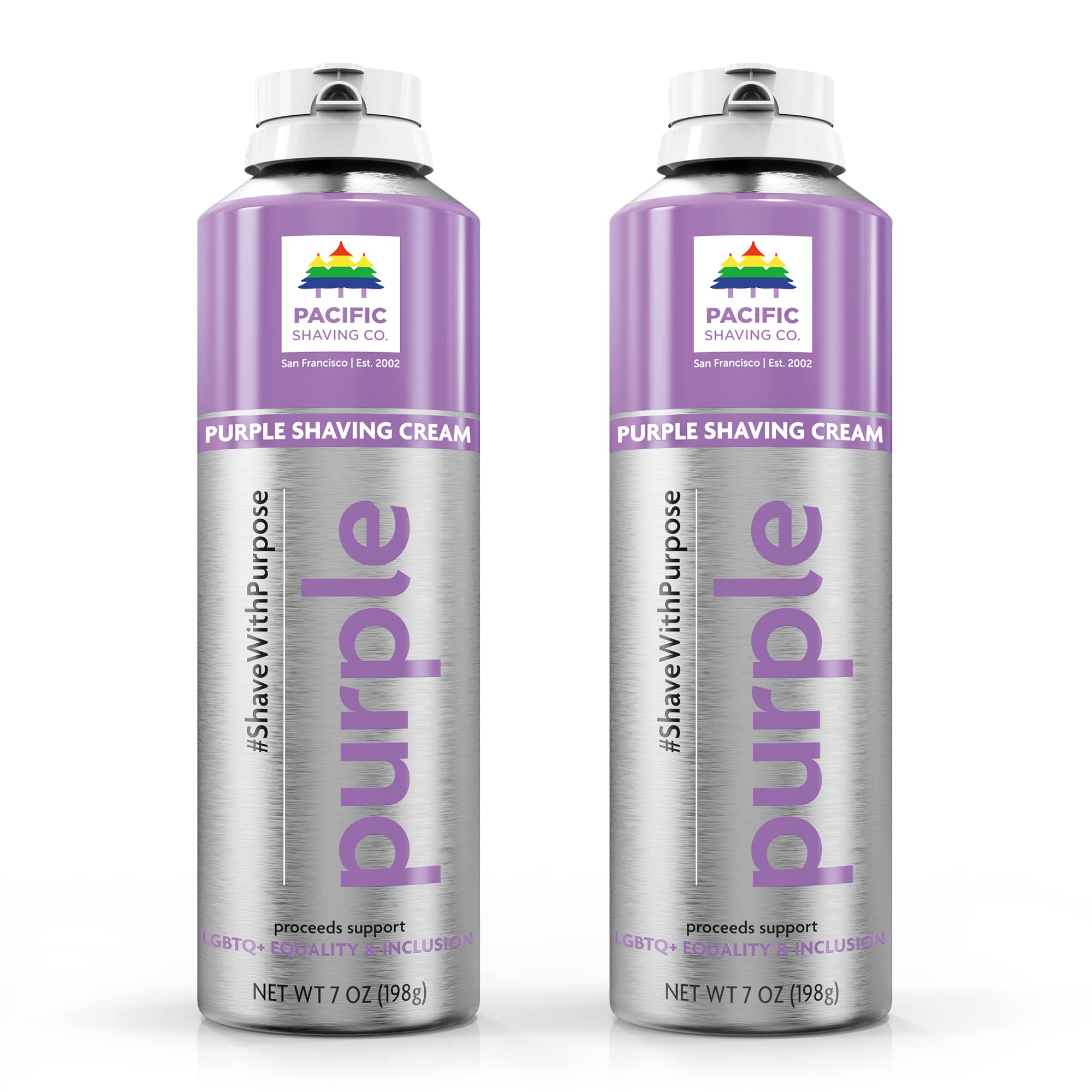 Pacific Shaving Company PURPLE Shaving Cream  Shave with Purpose  Safe & Natural Ingredients, Cruelty Free, Made in the USA  