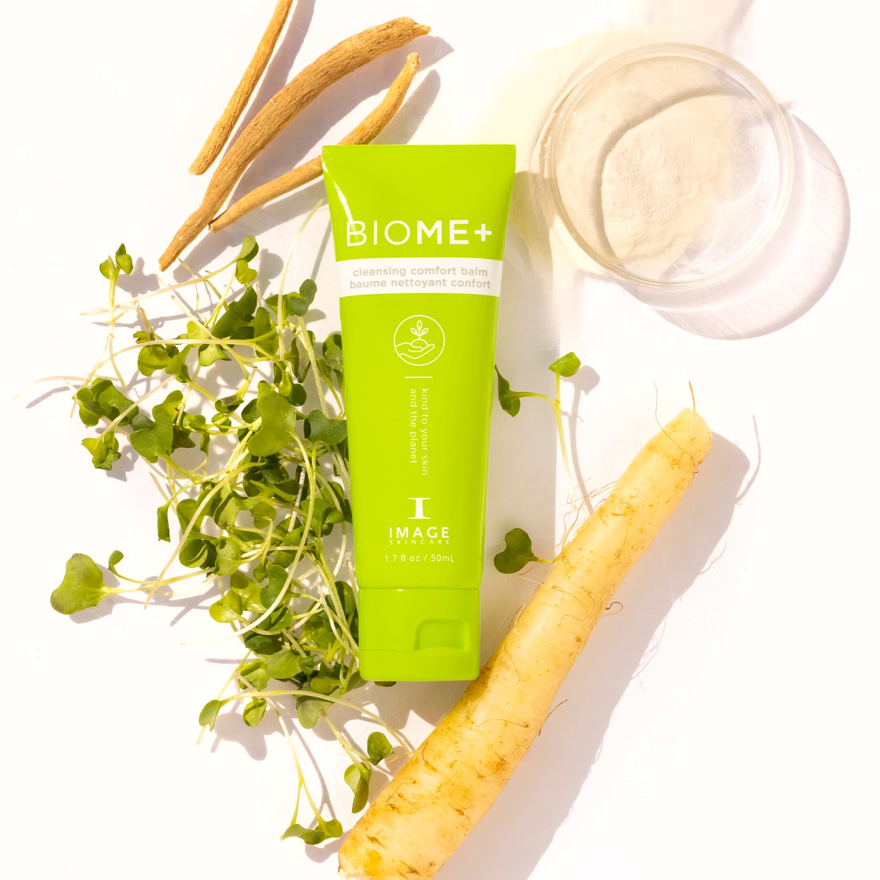 IMAGE Skincare BIOME+ Cleansing Comfort Balm, Microbiome Friendly Gentle Cleanser, Reduces Moisture Loss, 1.7 fl oz
