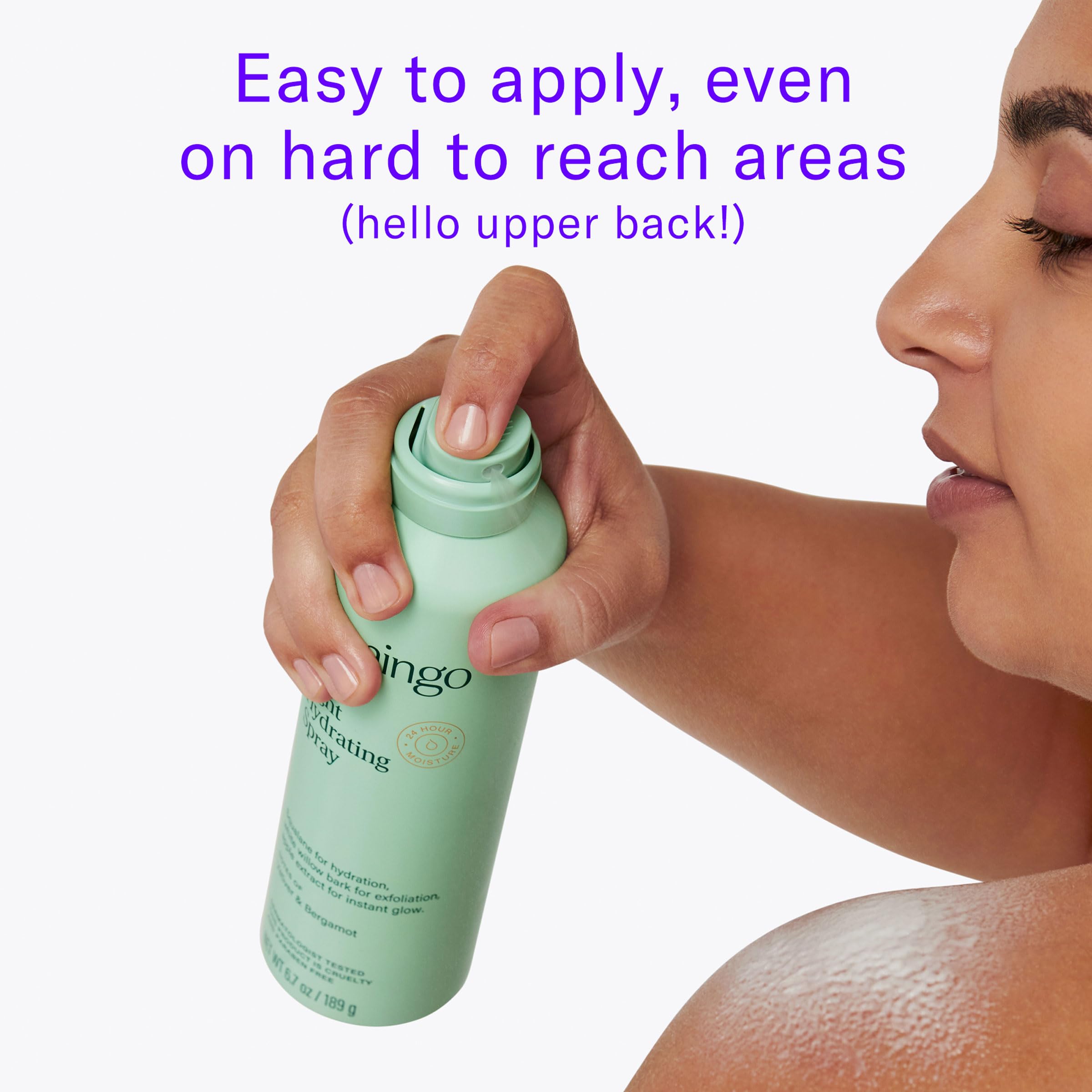 Flamingo Hydrating Spray for Women - 24 Hour Moisturizing, 6.7 oz, Green
