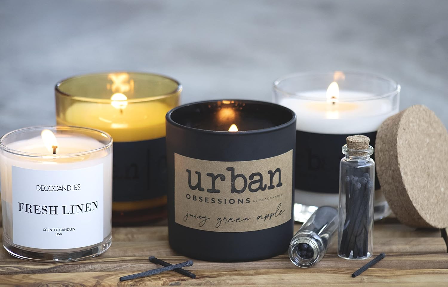 DECOCANDLES Urban Concepts - Mango Guava - Highly Scented Soy Candle - Long Lasting - Hand Poured in USA (9 Oz.)