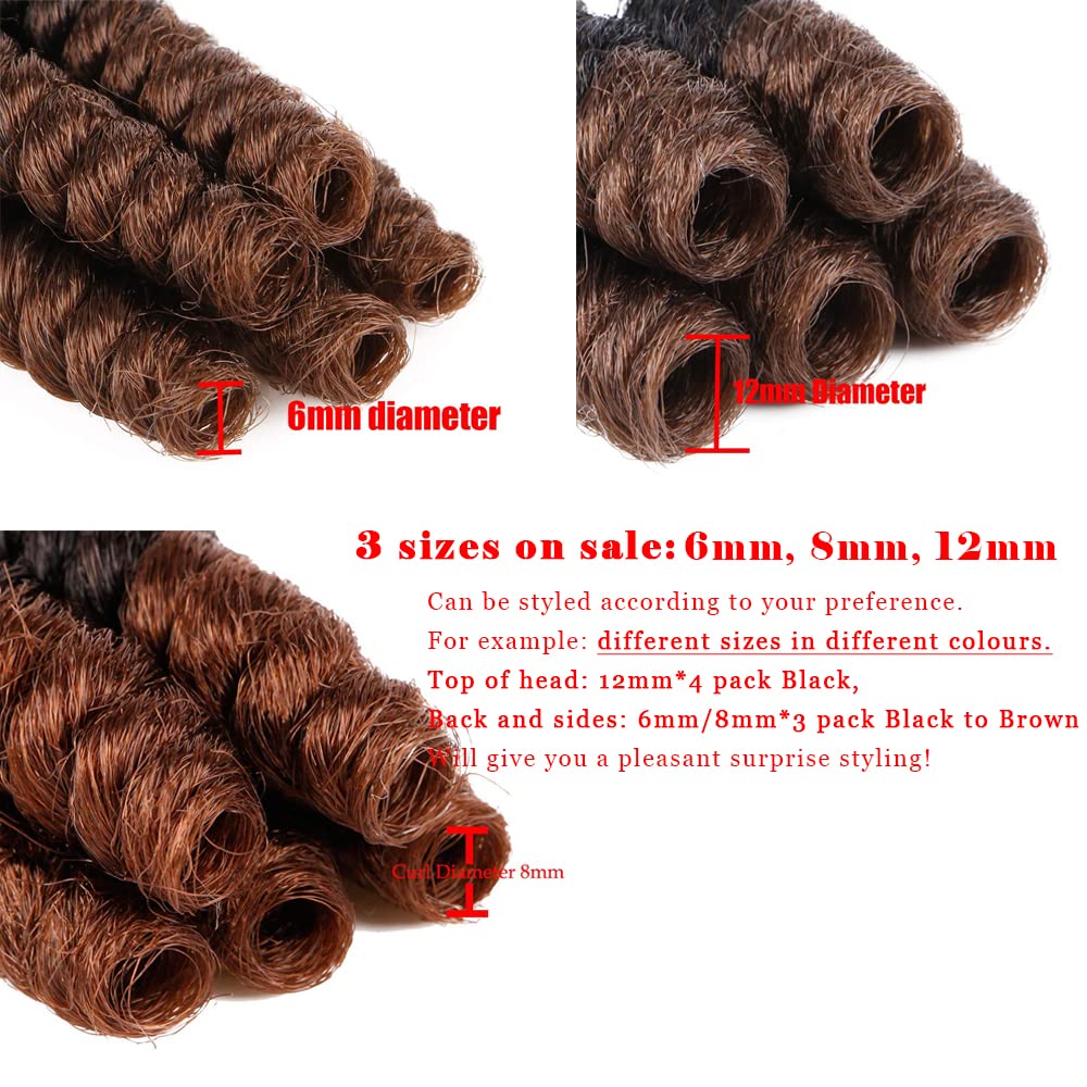 Queentas 3Packs 10 Inch Short Crochet Hair For Black Women African Collection Crochet Braiding Hair Carrie Curl(8Mm) Synthetic H