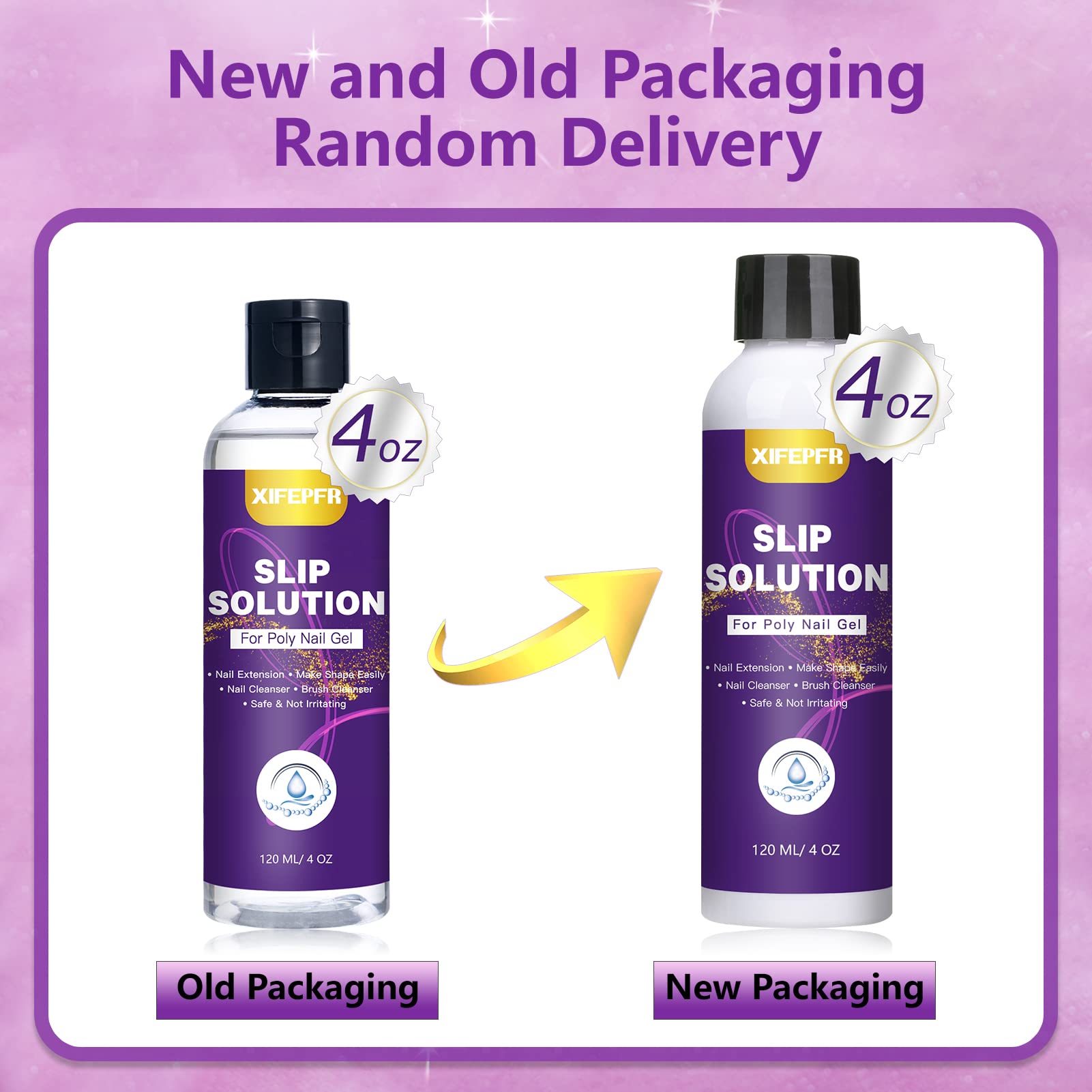 Xifepfr Poly Gel Slip Solution, 120Ml Slip Solution For Polygel Nails Anti-Stick Poly Extension Gel Liquid Slip Solution Set Wit