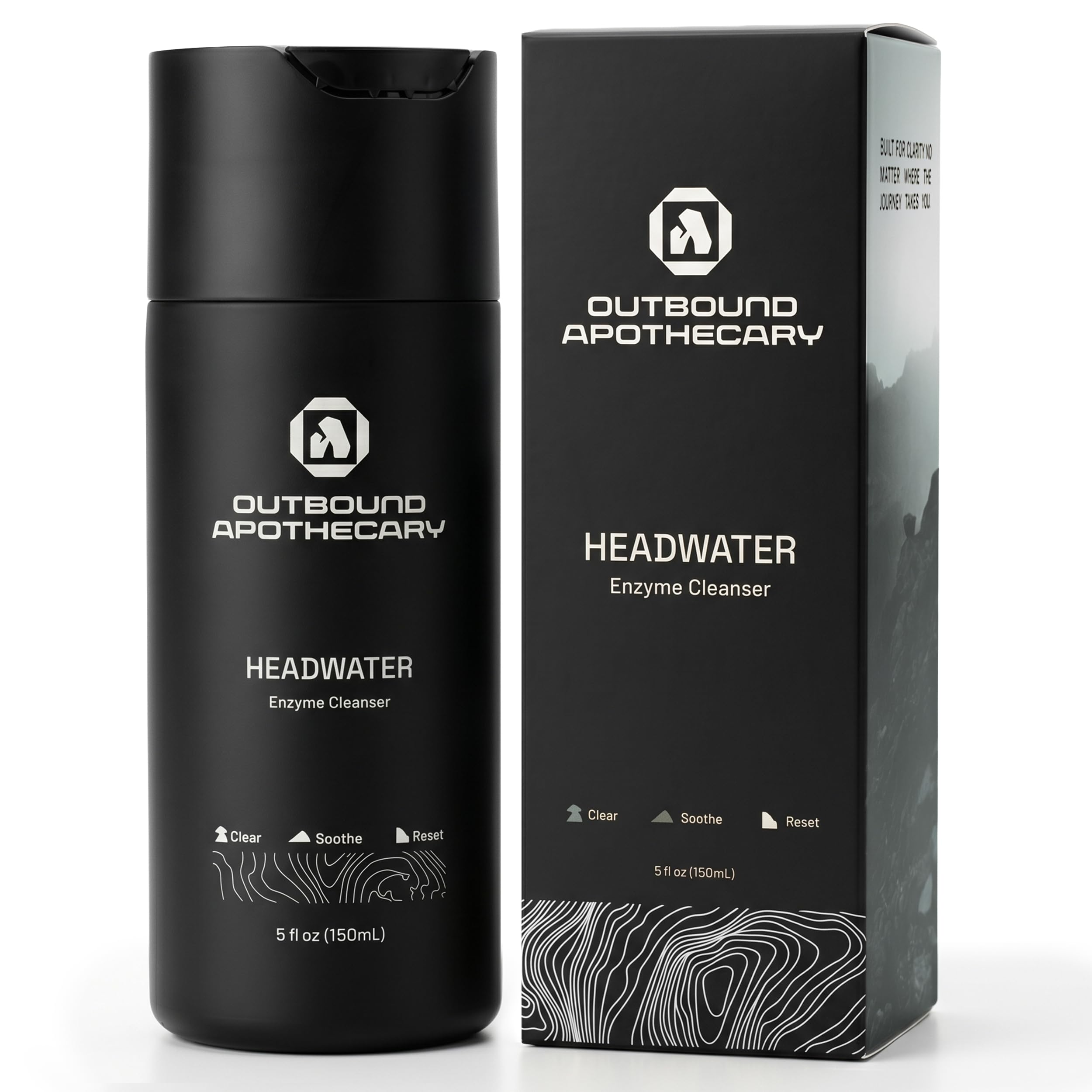 Outbound Apothecary Enzyme Powered Face Cleanser for Men  Deep Pore Cleansing  5oz