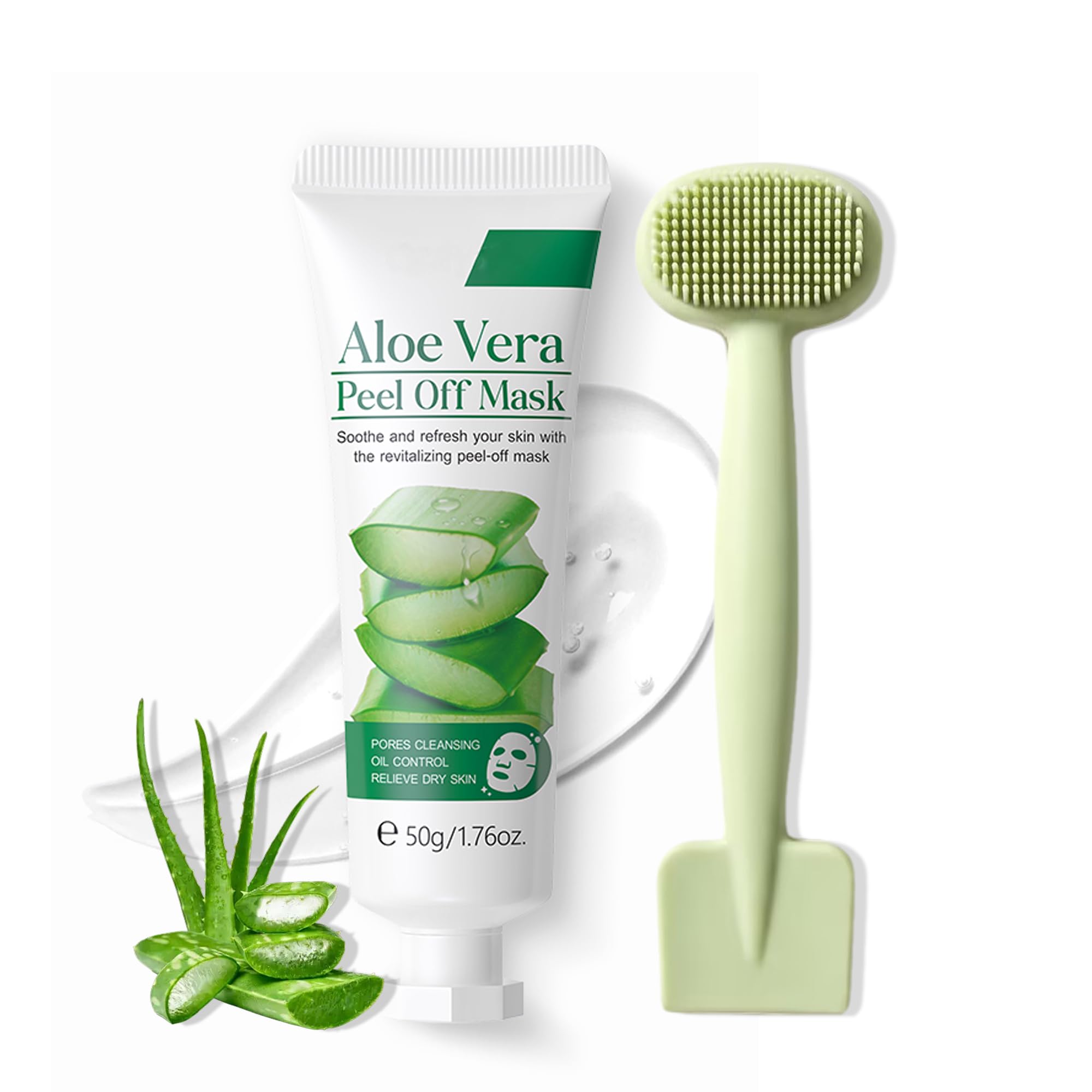 Easilydays Aloe Vera Peel Off Jelly Face Mask, Exfoliating Hydro Jelly Masks, Moisturizing, Refreshing, Pores Cleansing, Oil Con