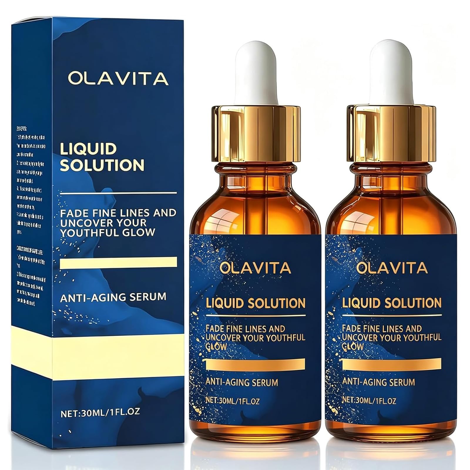 OLAVITA Liquid Solution Anti Aging Serum,Trilift Peptide Complex Cream