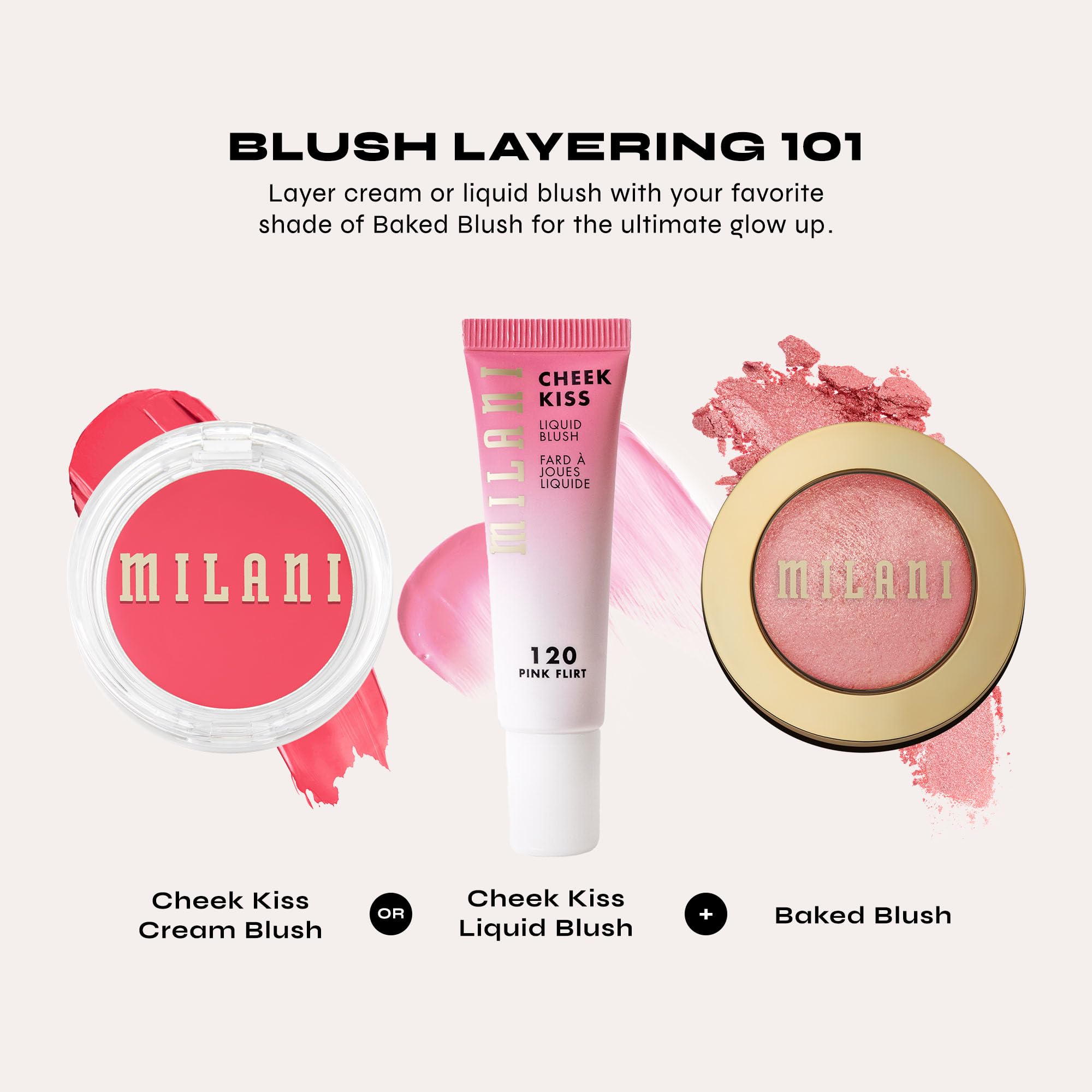 Milani Baked Blush - Luminoso (0.12 Ounce) Cruelty-Free Powder Blush - Shape, Contour & Highlight Face For A Shimmery Or Matte F