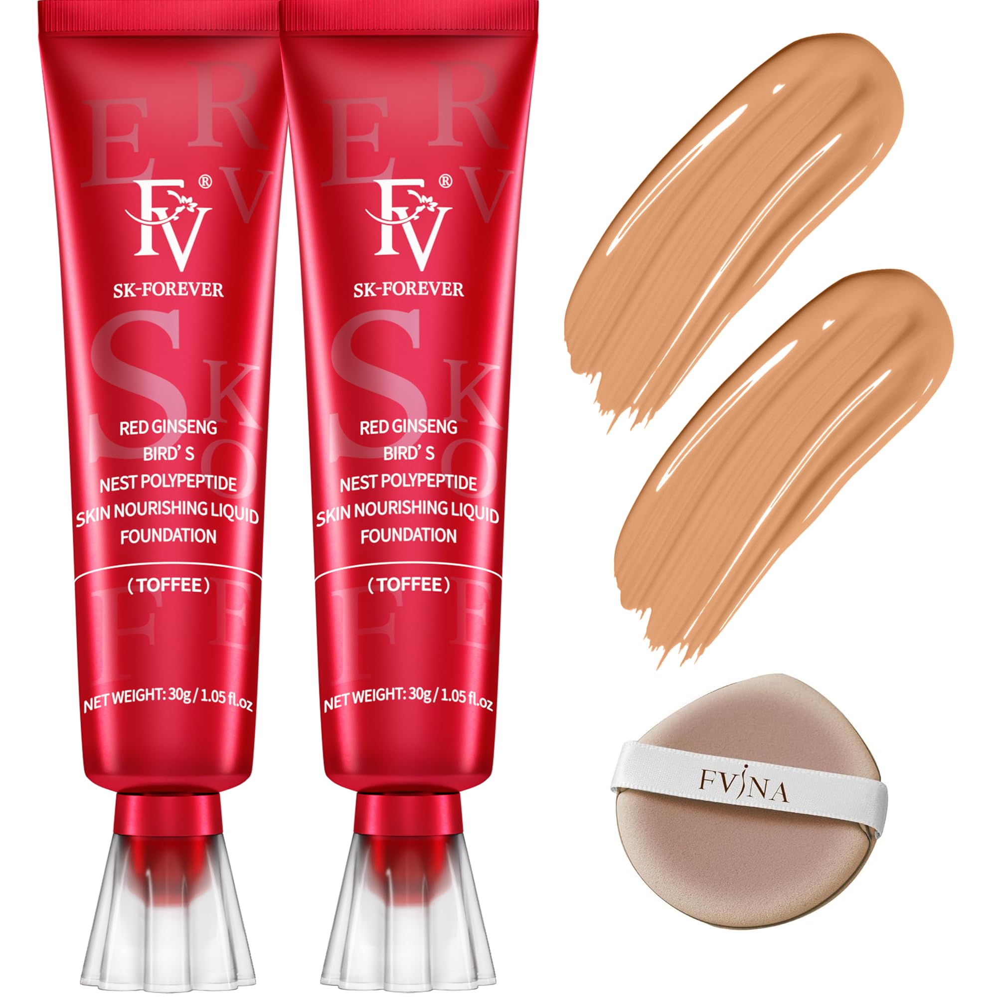 Fv Waterproof Foundation, Lightweight & Medium Coverage Foundation With Matte Finish, Oil Control Long Lasting Liquid Foundation