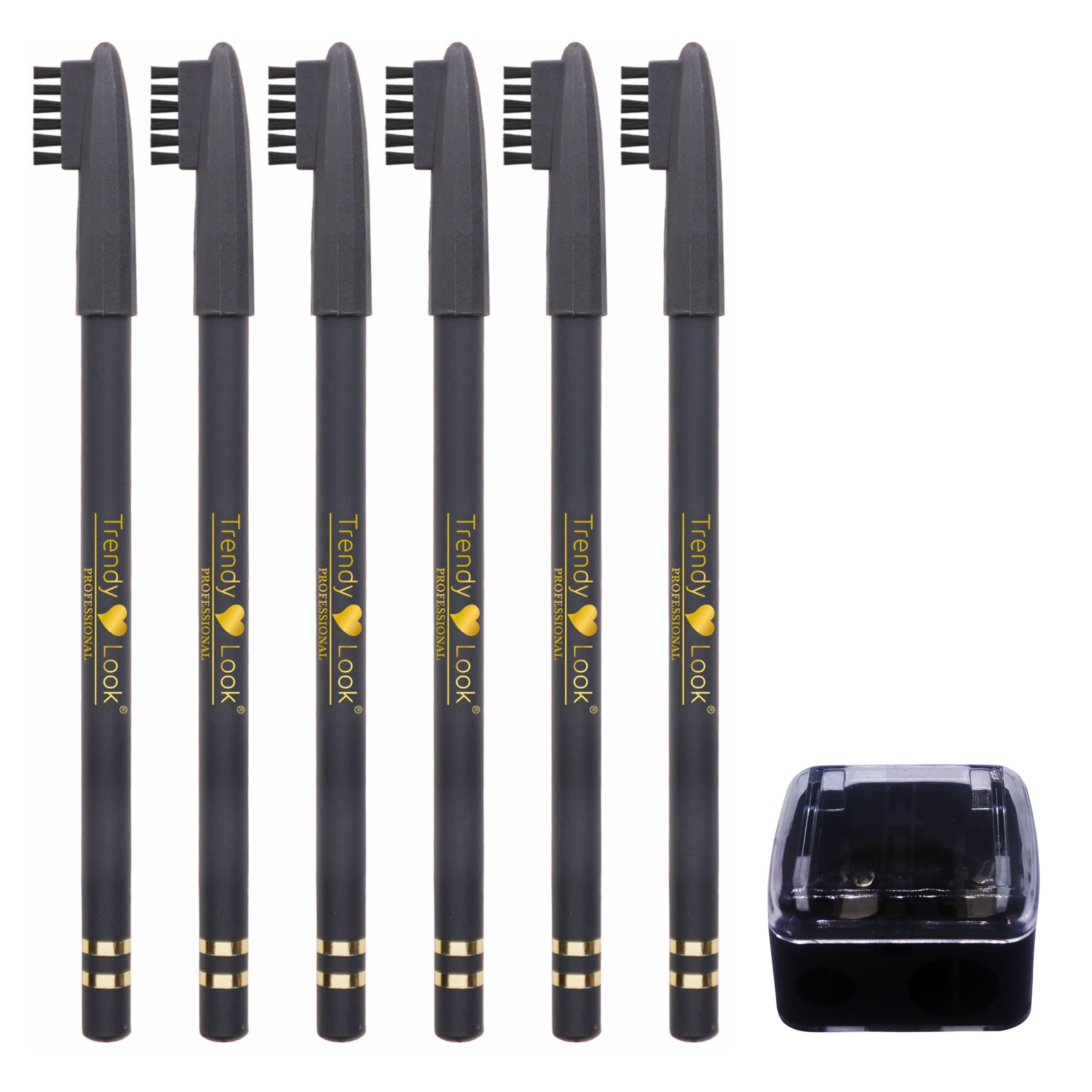 Trendy Look Waterproof Eyebrow Pencil/Liner (Grey, 7)