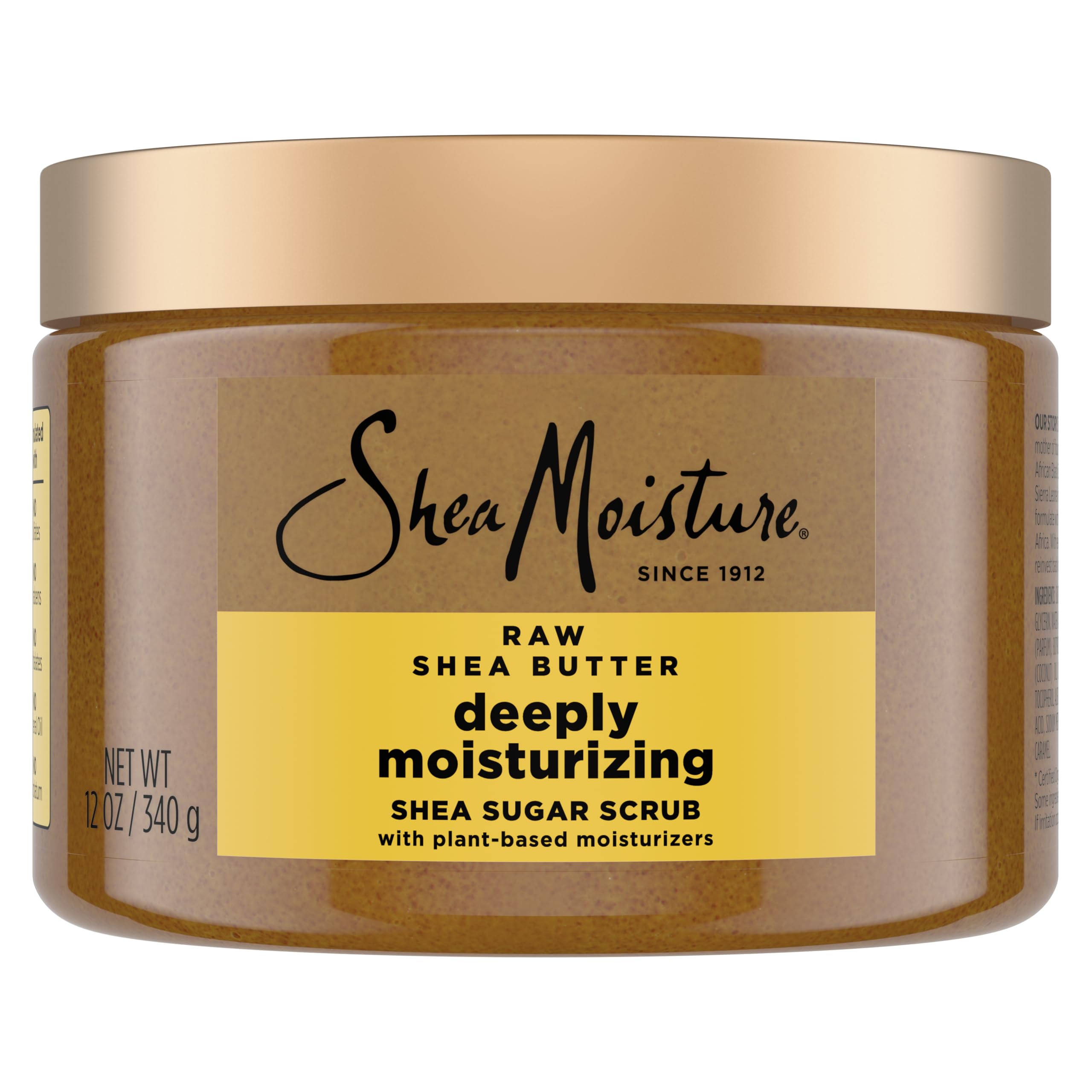 SheaMoisture Shea Sugar Body Scrub For Moisturize And Restore Dry Skin Raw Shea Butter Deeply Moisturizing Body Scrub With 24h S