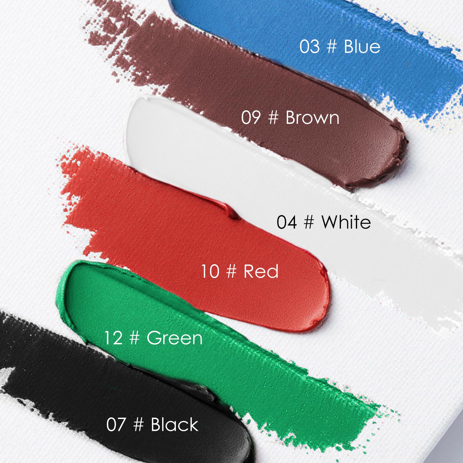 Freeorr 2Pcs Green Face Body Paint Stick,Green Eyeblack Body Paint For St Patricks Day/Halloween/Costume Accessories Vampire/Jok