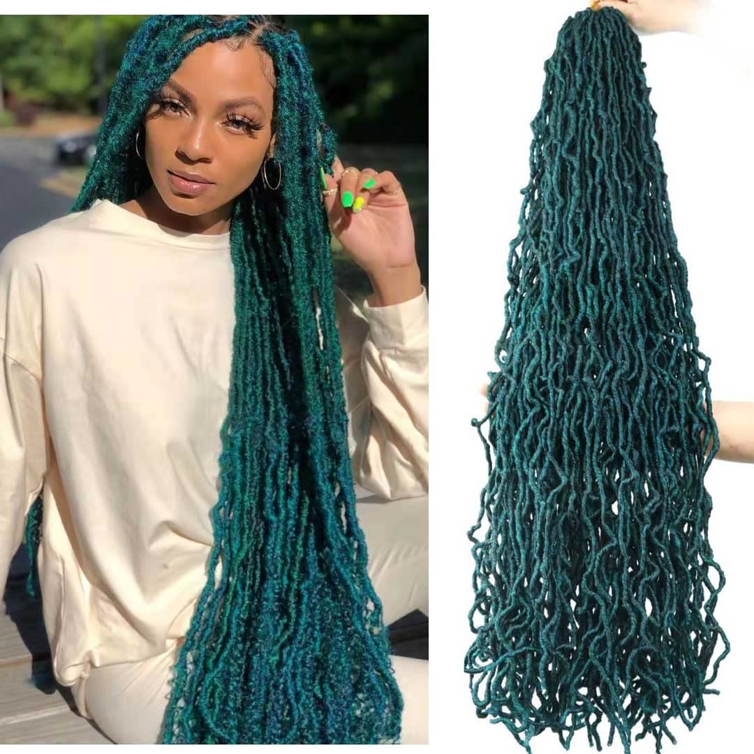 36 Inch Soft Locs Crochet Hair Pre Looped 6 Packs Super Long Faux Locs Crochet Braids Goddess Locs Dreadlocs Synthetic Hair For
