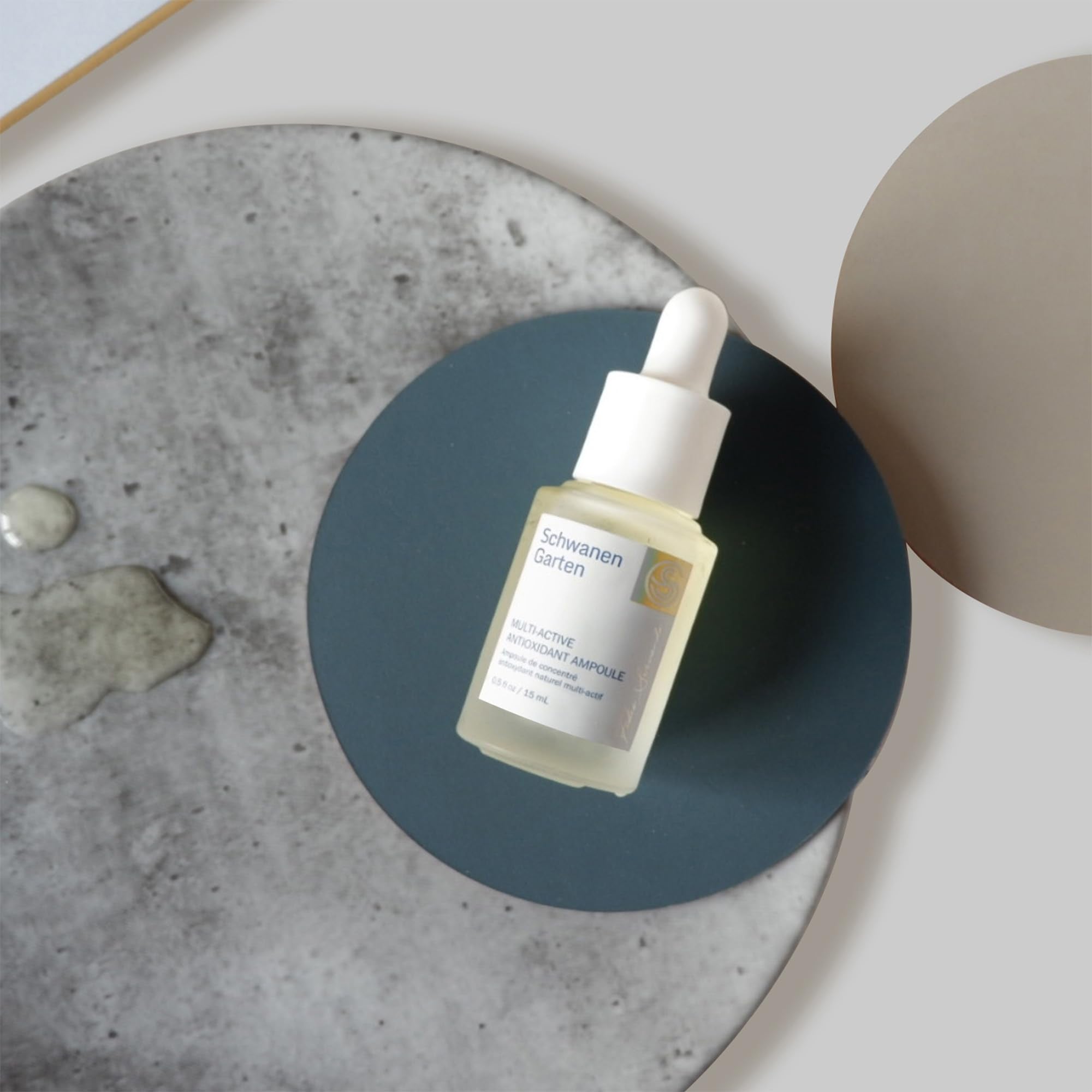 Schwanen Garten Multi Active Antioxidant Ampoule 0.5 Fl Oz / 15Ml - Antioxidant Booster, Organically Grown & Handpicked Ingredie