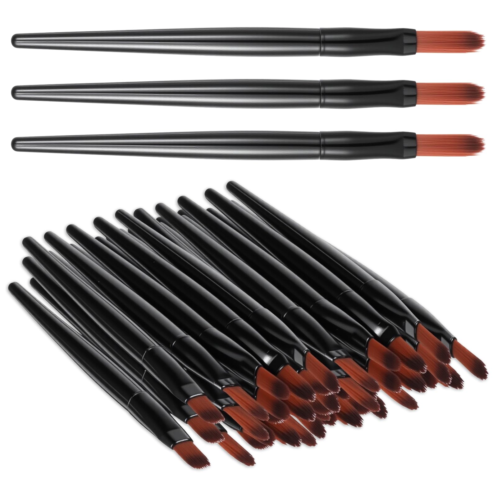 120Pcs Disposable Lip Applicator Lip Brushes for Lipstick Lips Makeup Brushes for Concealer Eye Shadow Eyebrow Foundation Blendi