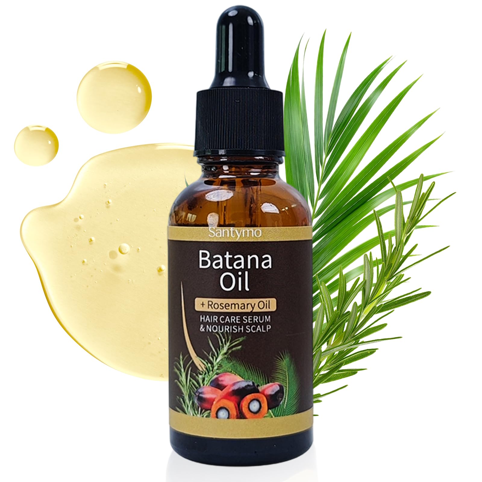 Batana & Rosemary Hair Growth Oil  Scalp Treatment & Strengthening for Growth & Loss, Thinning, Dry Scalp, Split Ends  Natural