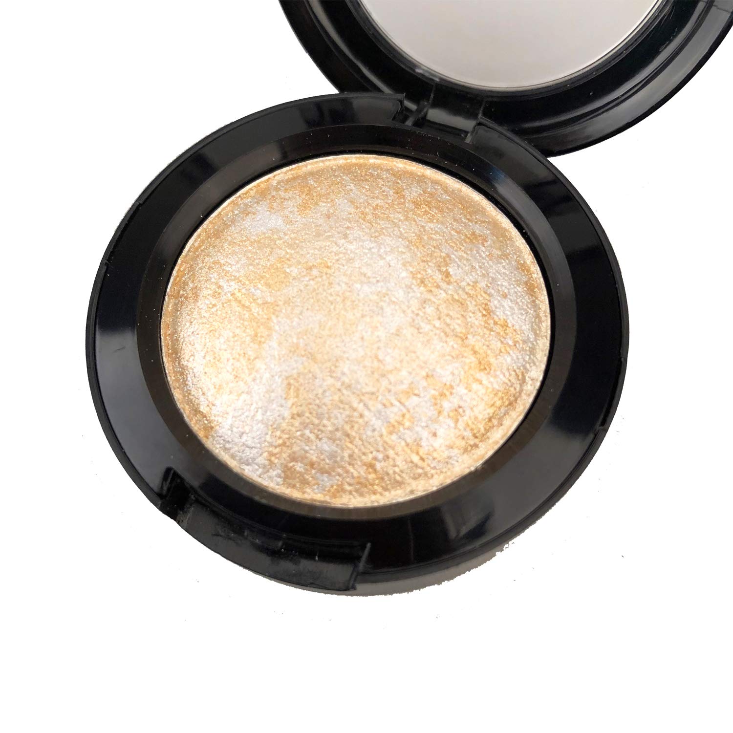 Mallofusa Single Color Baked Eye Shadow Palette Glitter Powder ,Sunshine Golden,Ces3809