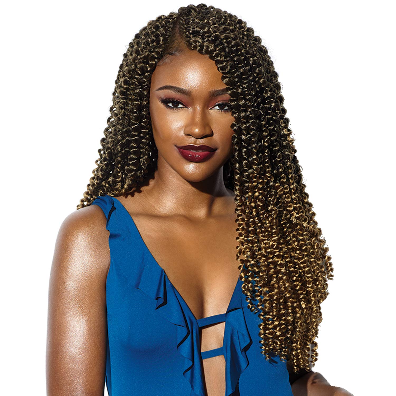Sensationnel Ruwa Water Wave Braid Locs - Ruwa Water Wave 18 Inch Water Repellent Kanekalon Fast Dry Sports Braid - 3X Ruwa Wate