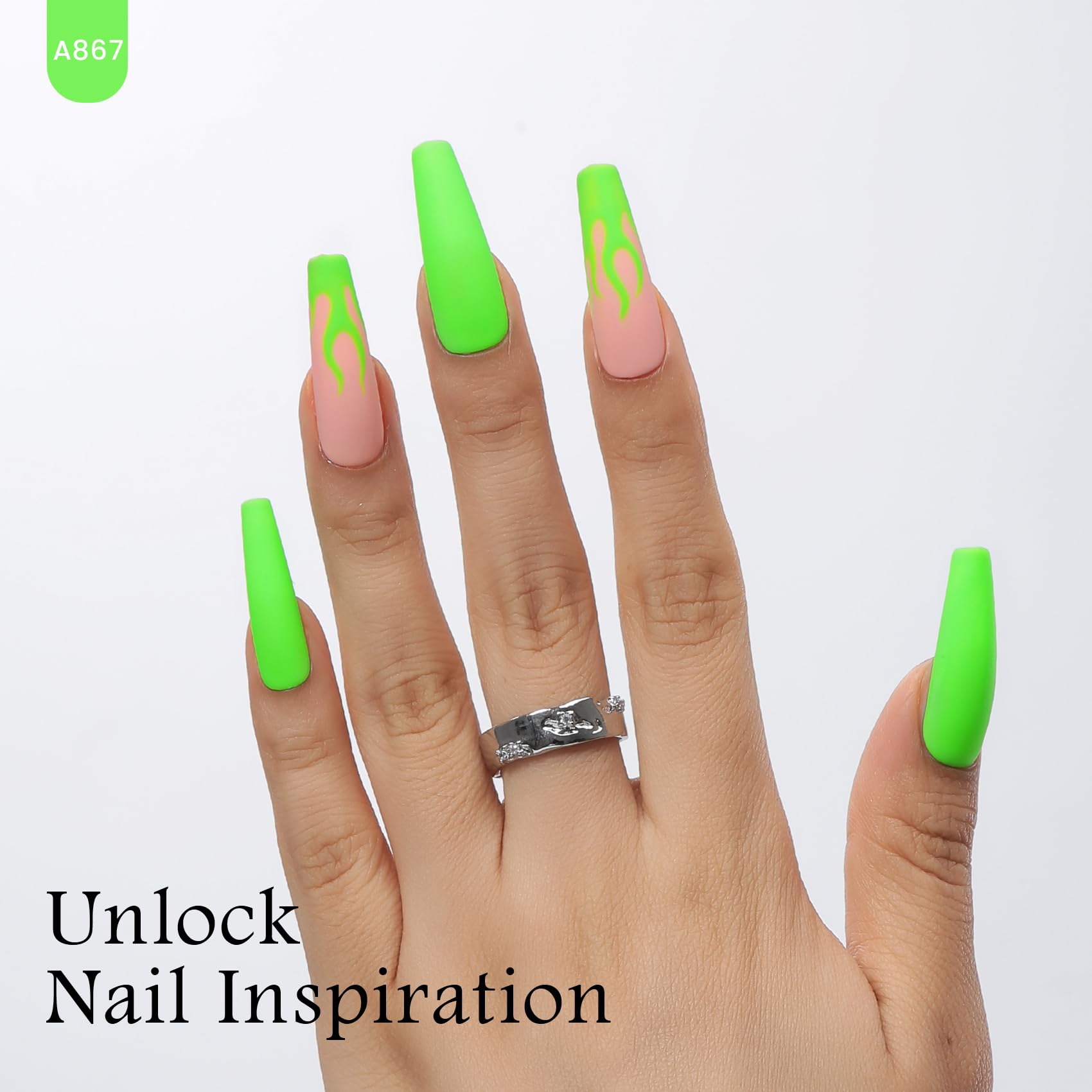 Maychao 15Ml Gel Nail Polish 1Pc Neon Green Gel Polish Soak Off Uv Led Nail Polish Nail Art Starter Manicure Salon Diy At Home,