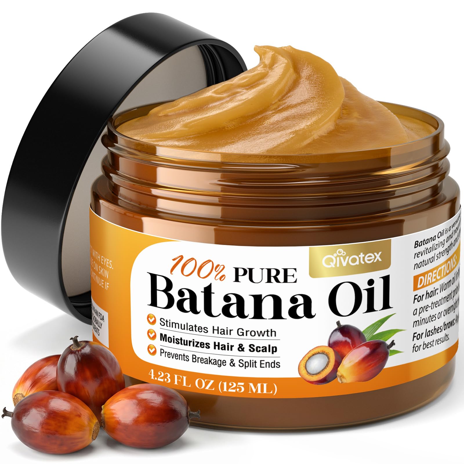 Qivatex Batana Oil for Hair Growth  100% Pure & Natural from Honduras